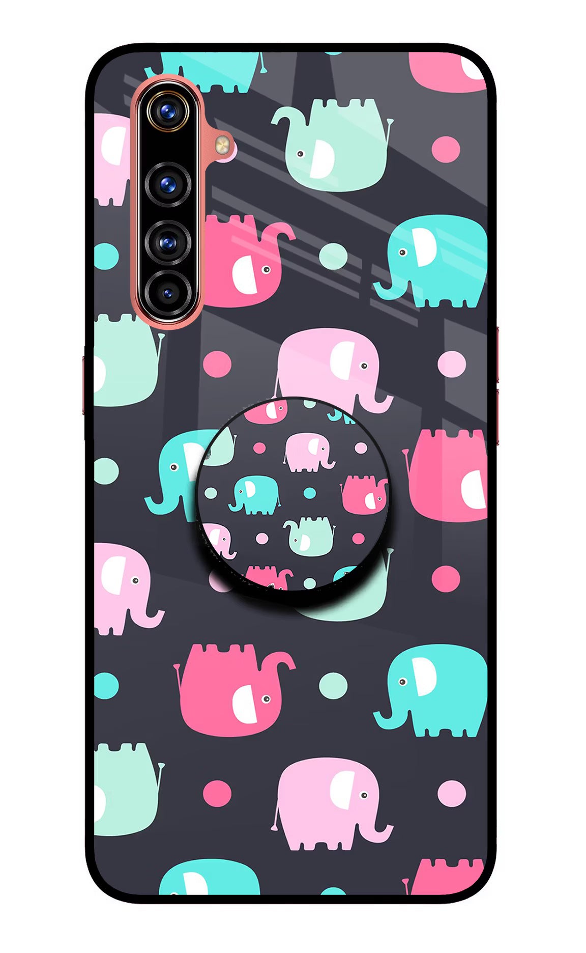Baby Elephants Realme X50 Pro Pop Case - Baby Elephants Realme X50 Pro Pop Case by Casekaro Baby Elephants Realme X50 Pro Pop Case by Casekaro