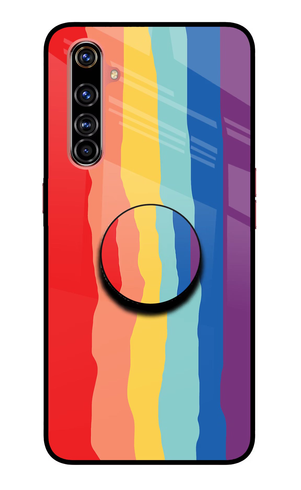 Rainbow Realme X50 Pro Glass Case - Rainbow Realme X50 Pro Glass Case Rainbow Realme X50 Pro Glass Case