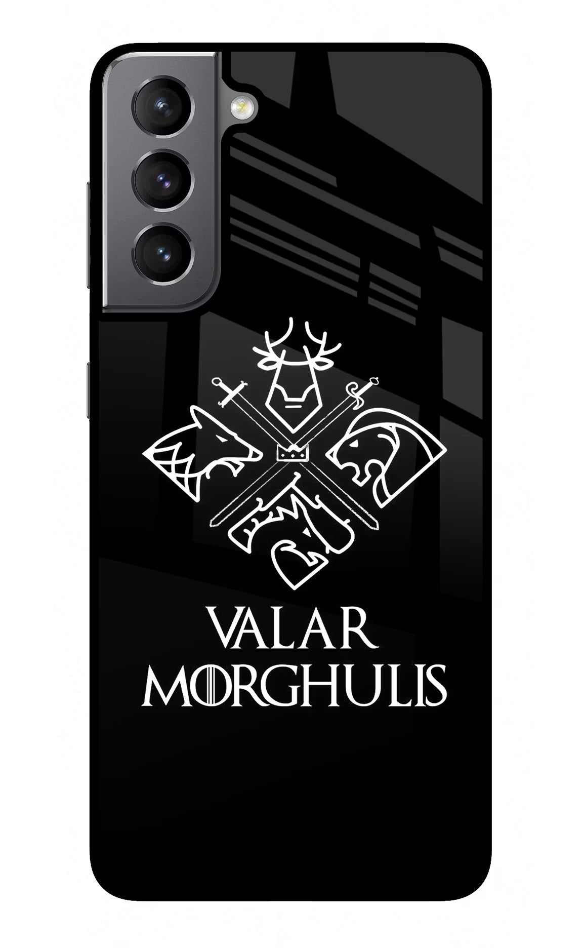 Valar Morghulis | Game Of Thrones Samsung S21 Back Cover - Valar Morghulis | Game Of Thrones Samsung S21 Glass Case Back Cover by Casekaro Valar Morghulis | Game Of Thrones Samsung S21 Glass Case Back Cover by Casekaro