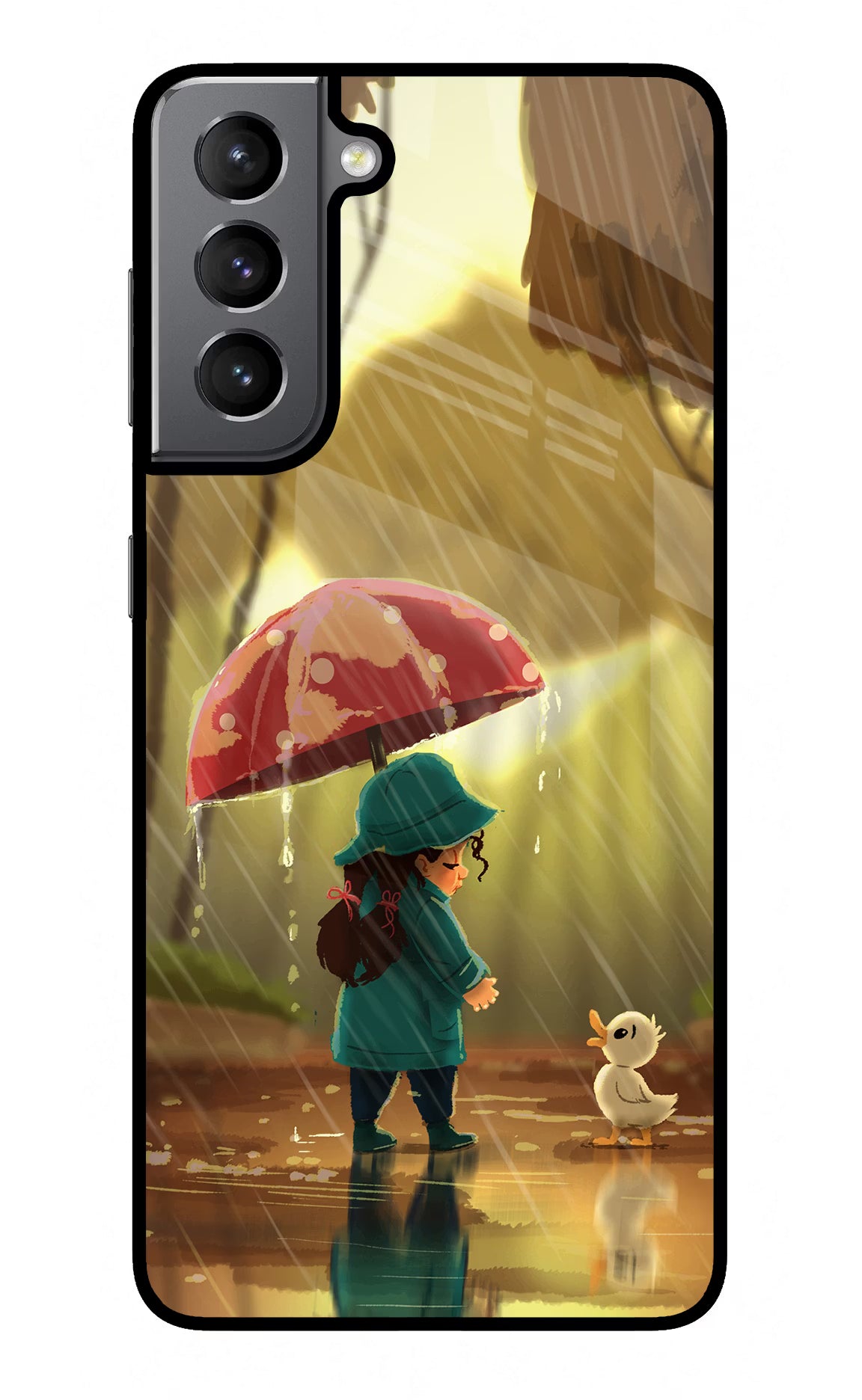 Rainy Day Samsung S21 Glass Case - Rainy Day Samsung S21 Glass Case Rainy Day Samsung S21 Glass Case