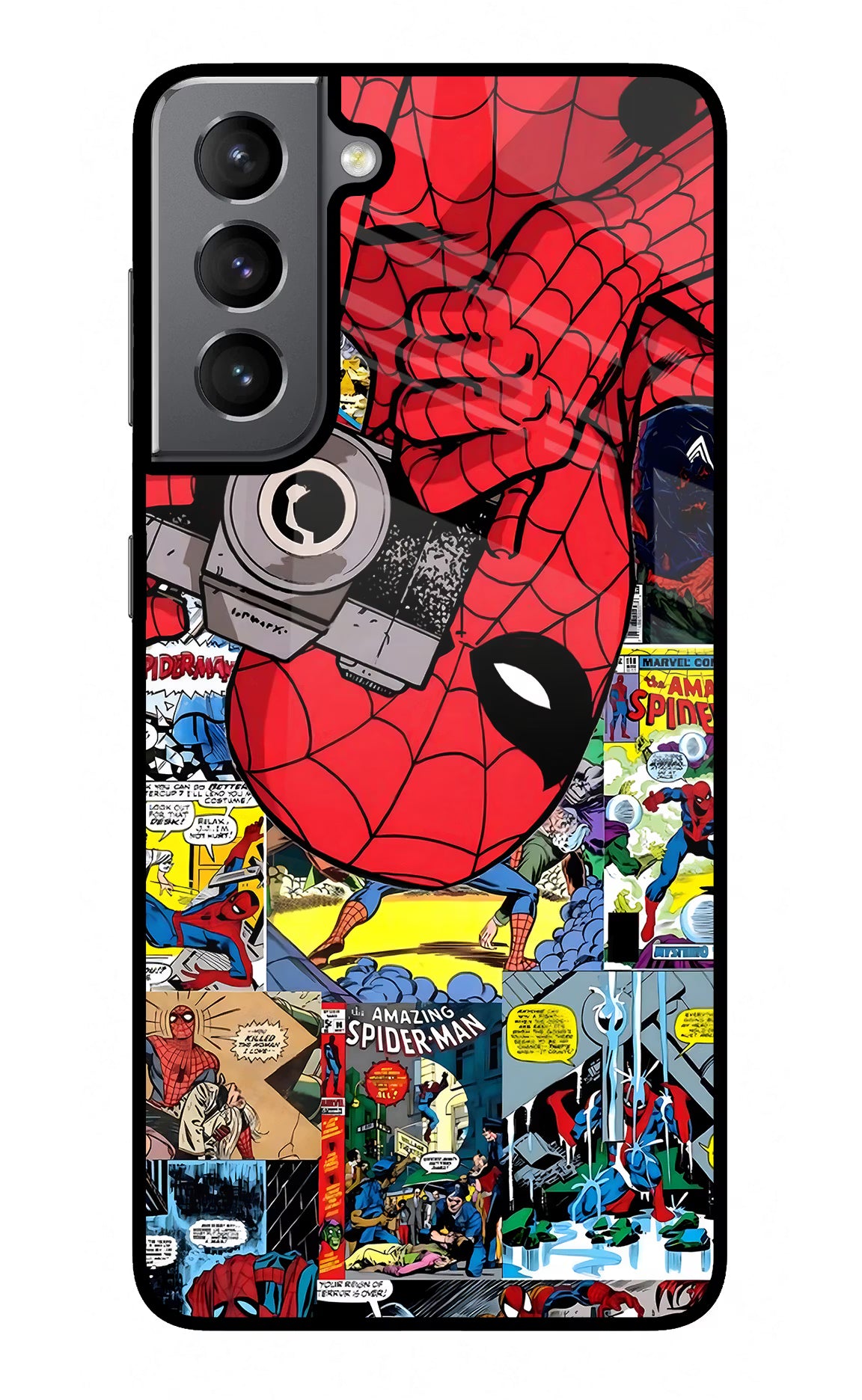 Spider Man Samsung S21 Glass Case - Spider Man Samsung S21 Glass Case Spider Man Samsung S21 Glass Case