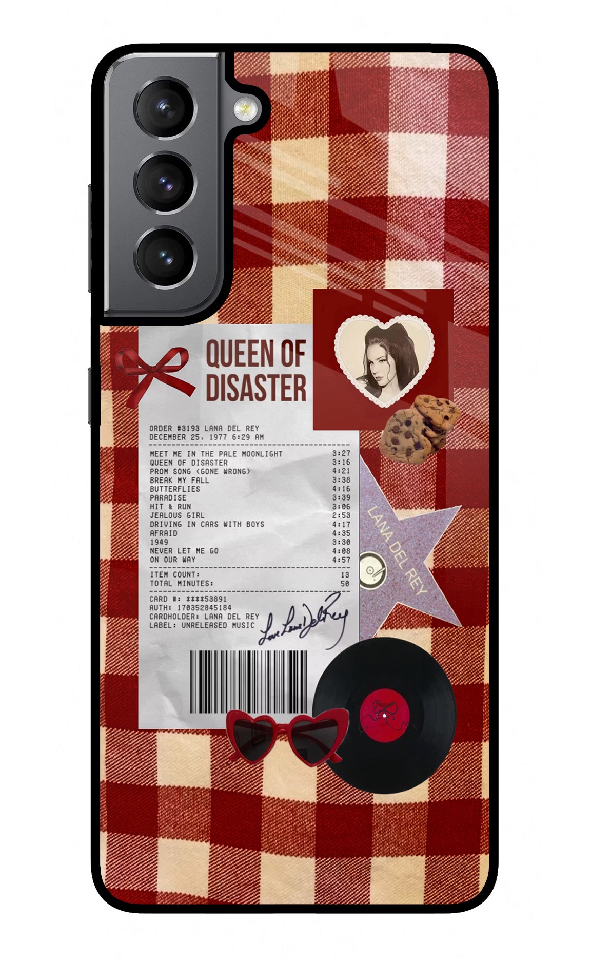 Queen of Disaster Samsung S21 Glass Case - Queen of Disaster Samsung S21 Glass Case Queen of Disaster Samsung S21 Glass Case