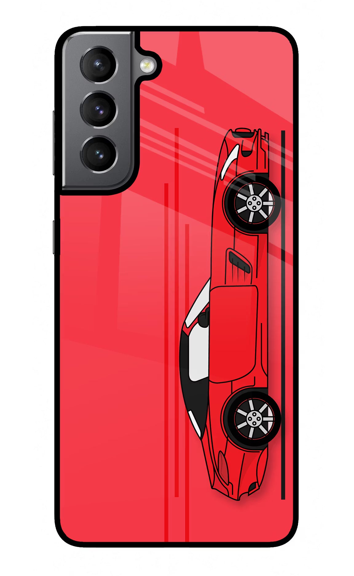 Red Velocity Samsung S21 Glass Case - Red Velocity Samsung S21 Glass Case Red Velocity Samsung S21 Glass Case