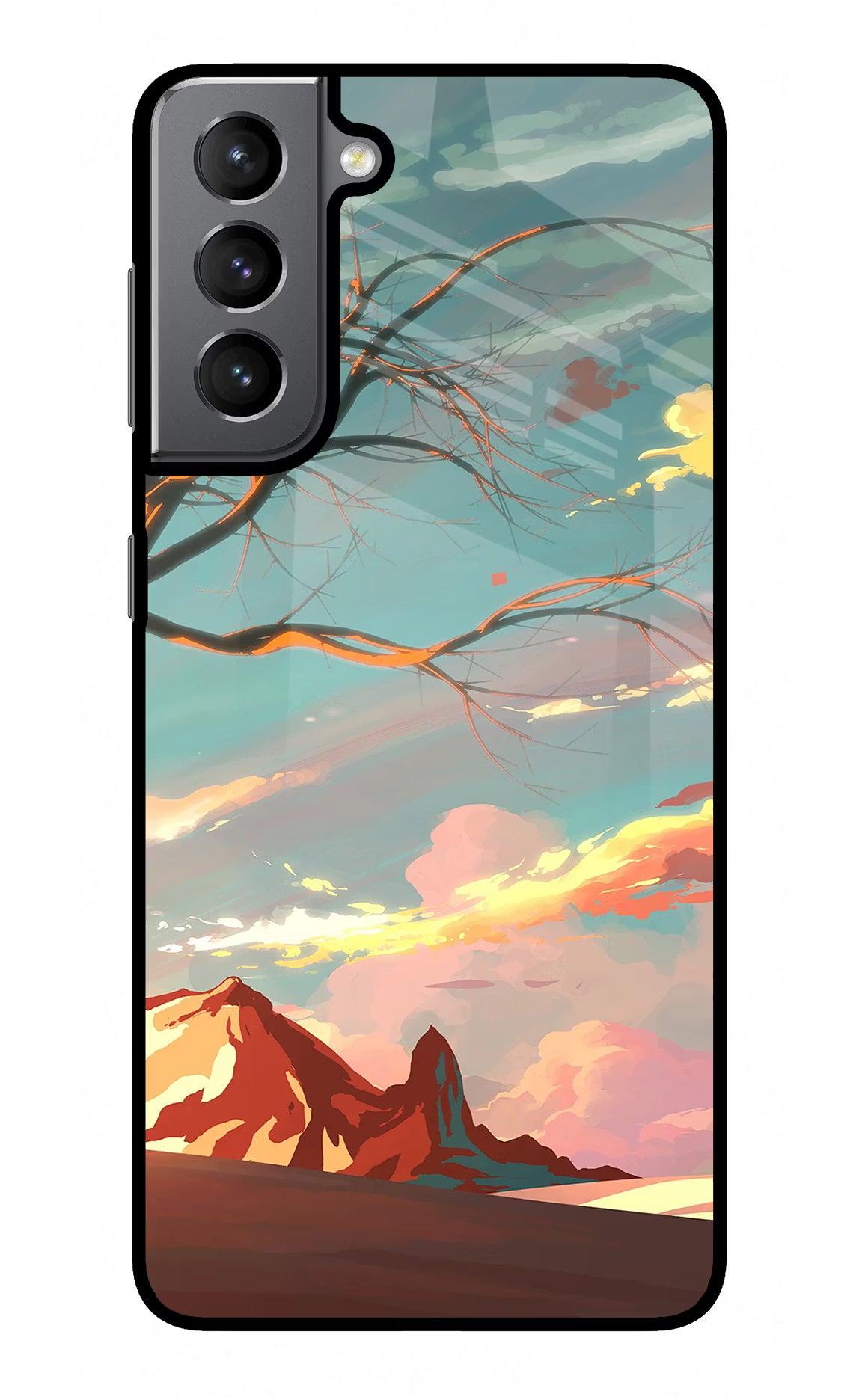 Scenery Samsung S21 Plus Back Cover - Scenery Samsung S21 Plus Glass Case Back Cover by Casekaro Scenery Samsung S21 Plus Glass Case Back Cover by Casekaro