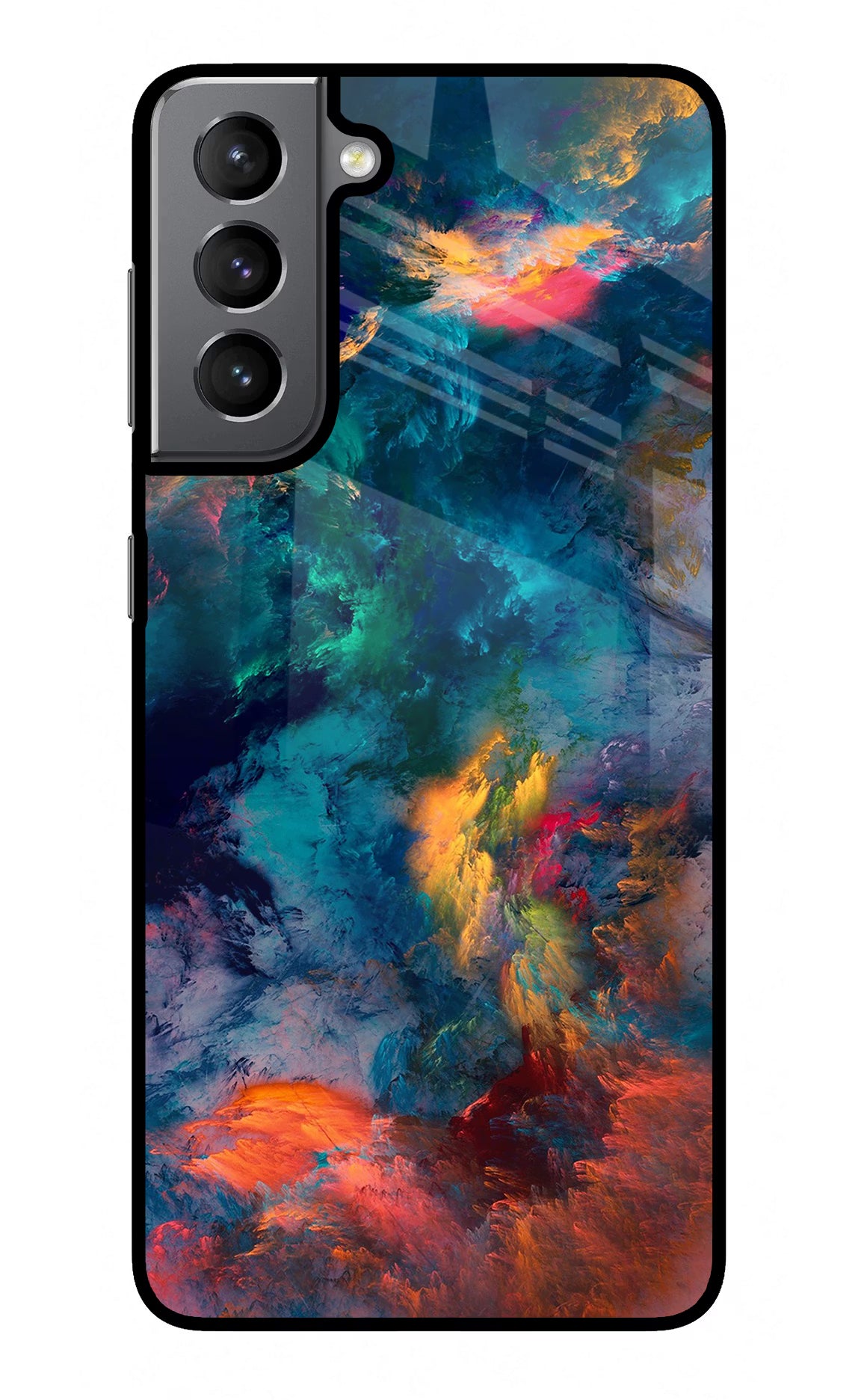 Artwork Paint Samsung S21 Plus Back Cover - Artwork Paint Samsung S21 Plus Glass Case Back Cover by Casekaro Artwork Paint Samsung S21 Plus Glass Case Back Cover by Casekaro