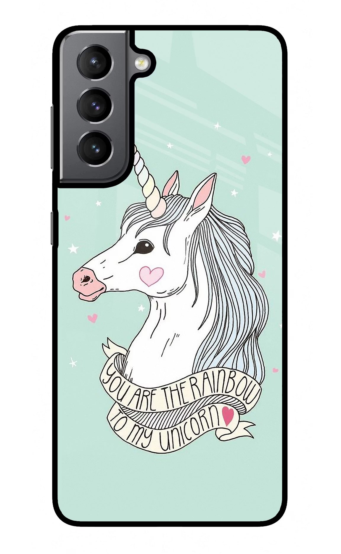 Unicorn Wallpaper Samsung S21 Plus Back Cover - Unicorn Wallpaper Samsung S21 Plus Glass Case Back Cover by Casekaro Unicorn Wallpaper Samsung S21 Plus Glass Case Back Cover by Casekaro