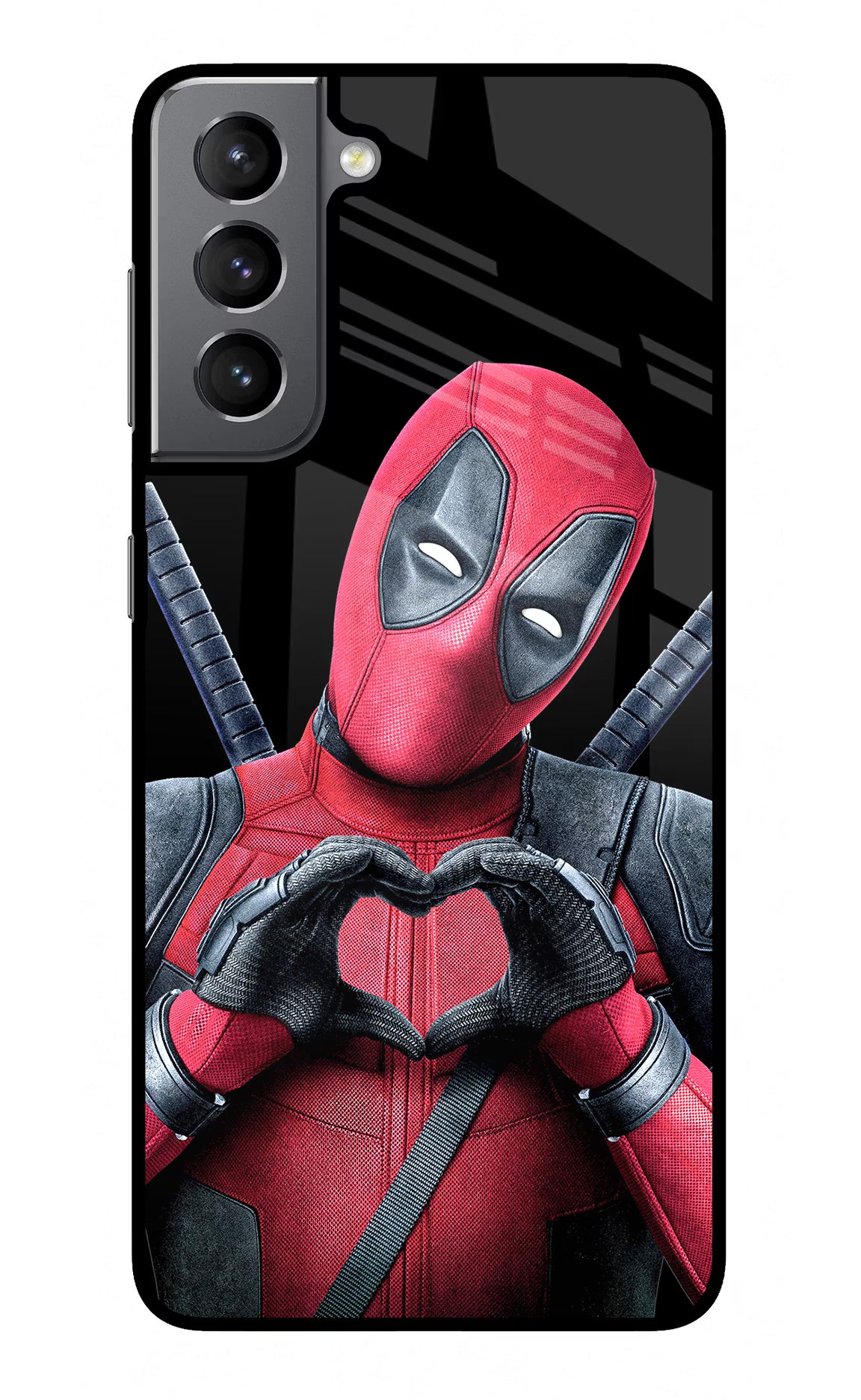 Deadpool Samsung S21 Plus Back Cover - Deadpool Samsung S21 Plus Glass Case Back Cover by Casekaro Deadpool Samsung S21 Plus Glass Case Back Cover by Casekaro