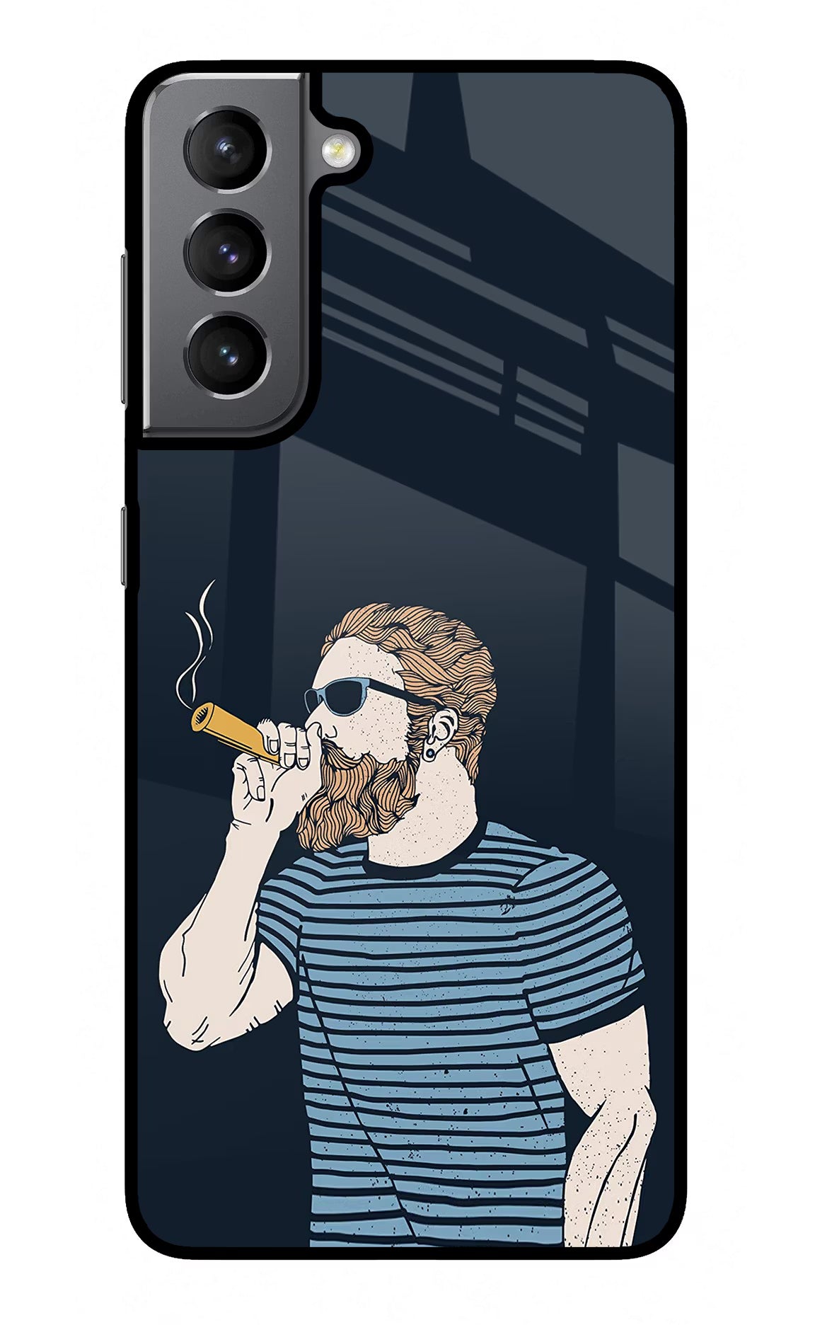 Smoking Samsung S21 Plus Glass Case - Smoking Samsung S21 Plus Glass Case Smoking Samsung S21 Plus Glass Case