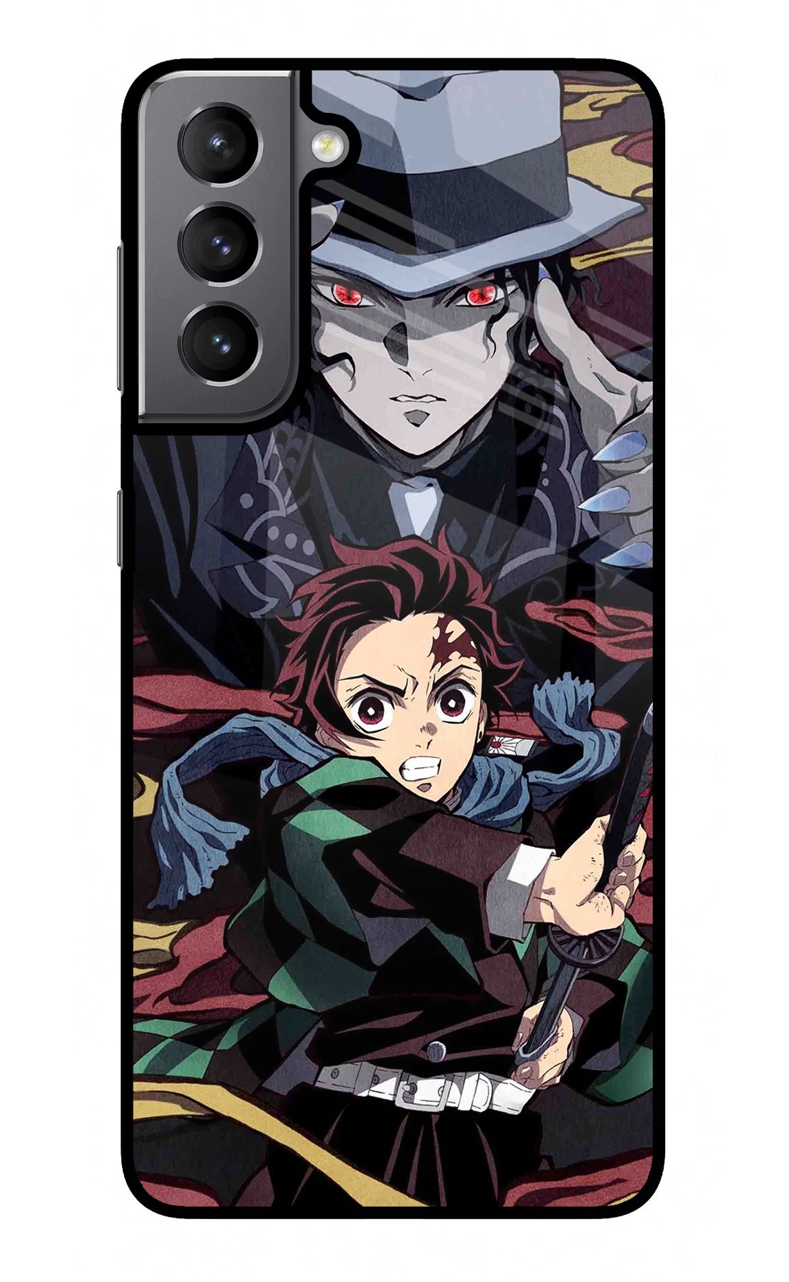 Demon Slayer Samsung S21 Plus Glass Case - Demon Slayer Samsung S21 Plus Glass Case Demon Slayer Samsung S21 Plus Glass Case