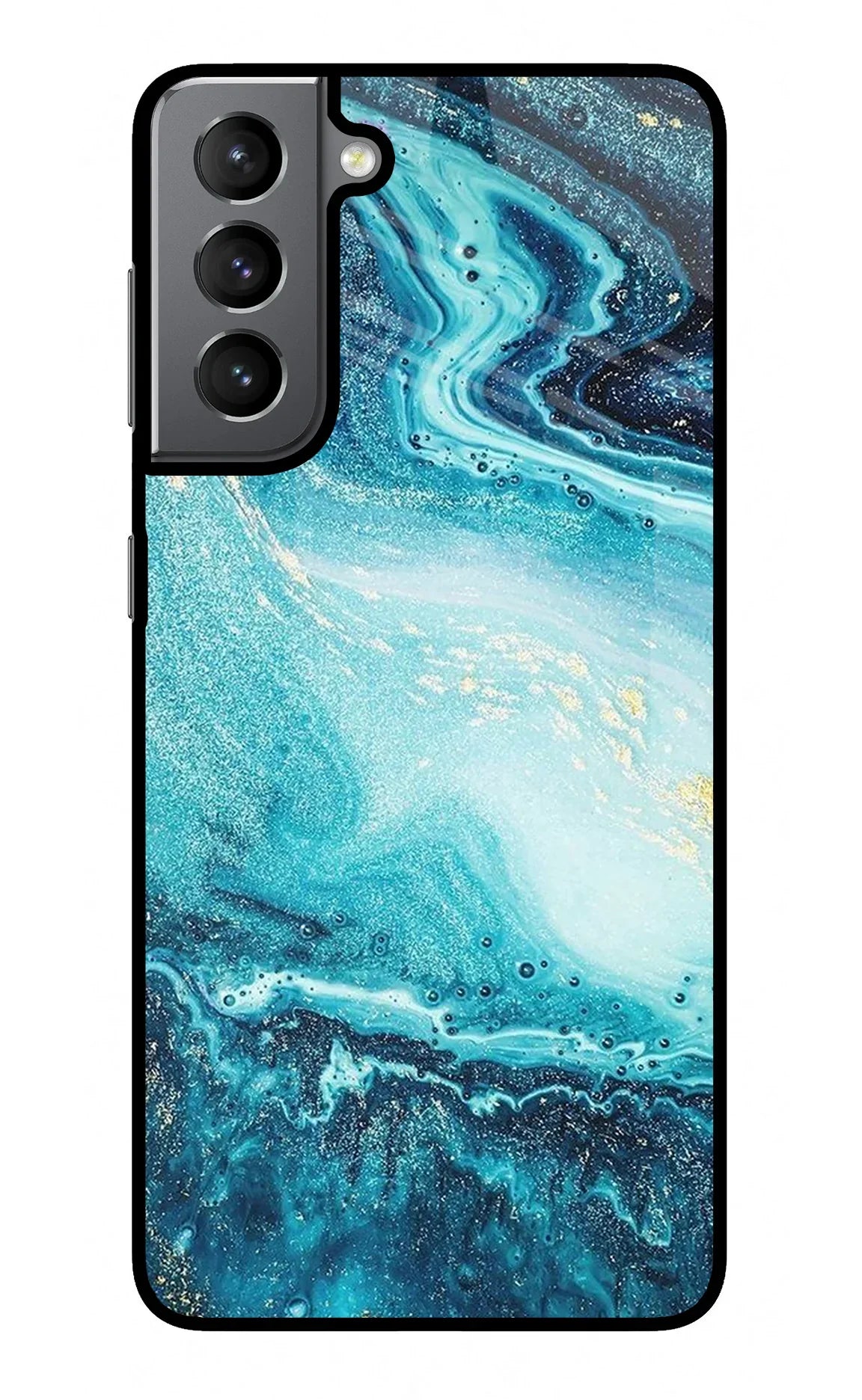 Blue Glitter Marble Samsung S21 Plus Glass Case - Blue Glitter Marble Samsung S21 Plus Glass Case Blue Glitter Marble Samsung S21 Plus Glass Case