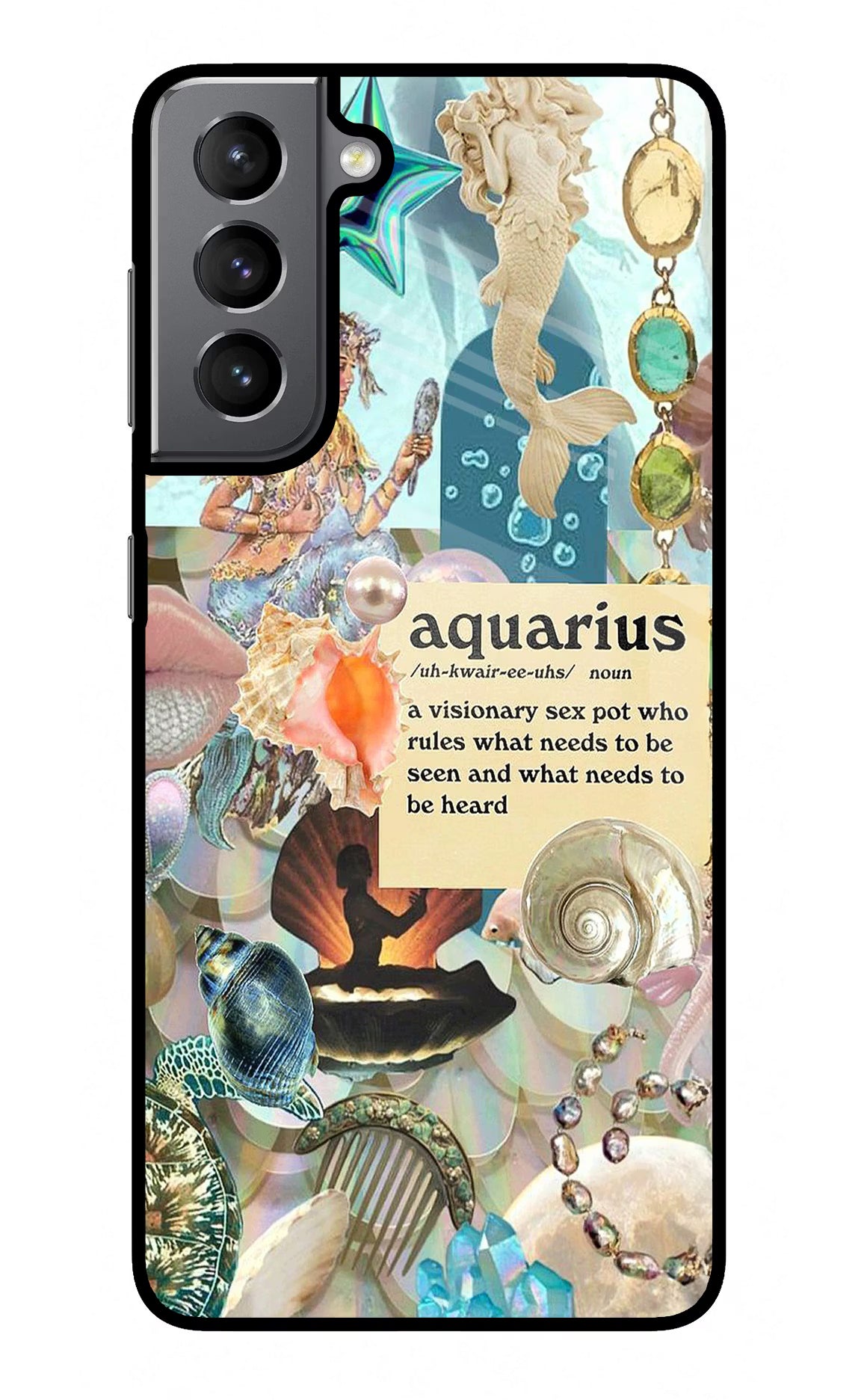 Aquarius Zodiac Samsung S21 Plus Glass Case - Aquarius Zodiac Samsung S21 Plus Glass Case Aquarius Zodiac Samsung S21 Plus Glass Case