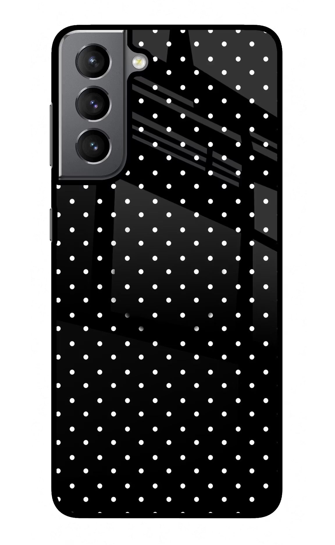 White Dots Samsung S21 Plus Glass Case - White Dots Samsung S21 Plus Glass Case White Dots Samsung S21 Plus Glass Case
