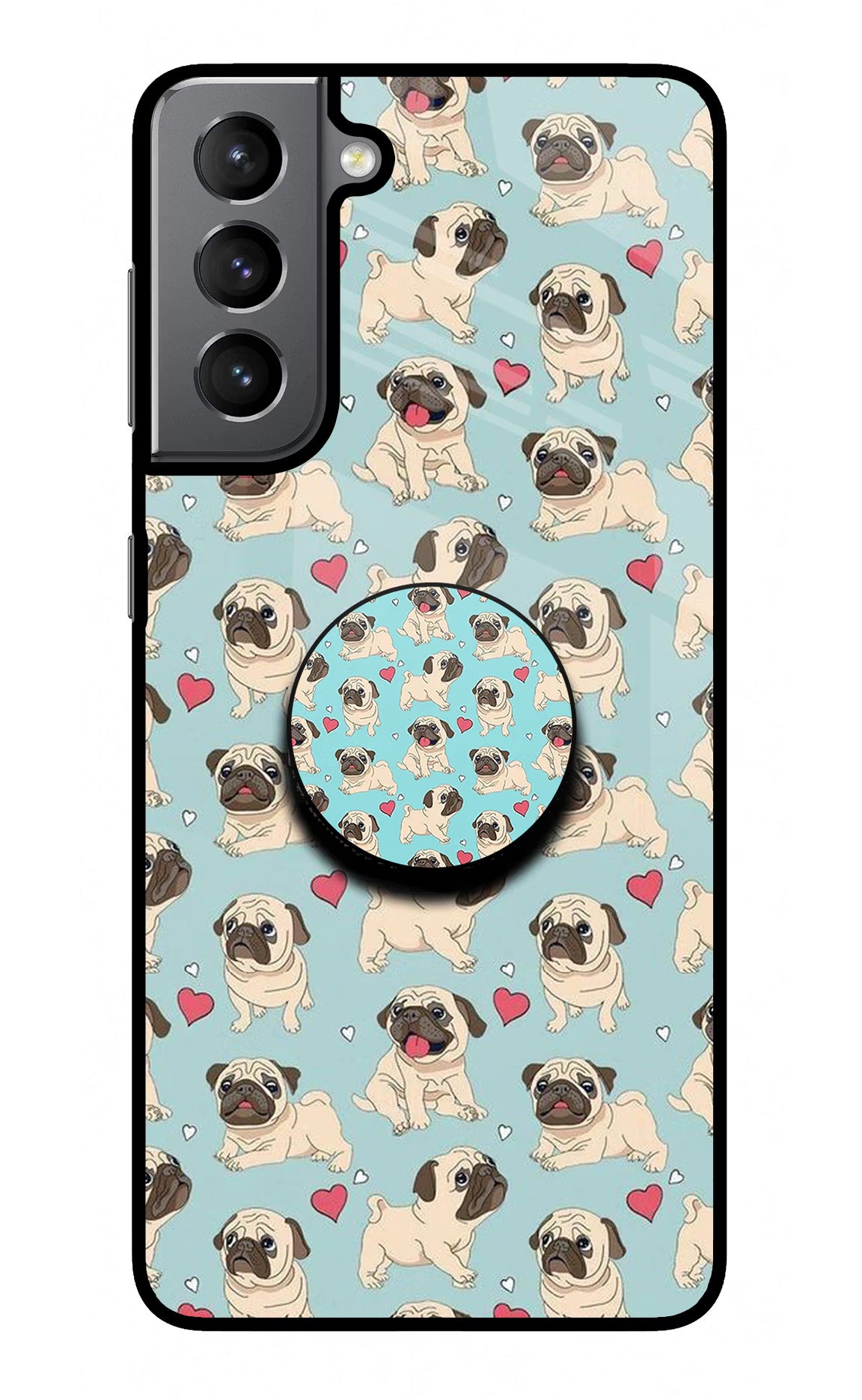 Pug Dog Samsung S21 Plus Glass Case - Pug Dog Samsung S21 Plus Glass Case Pug Dog Samsung S21 Plus Glass Case
