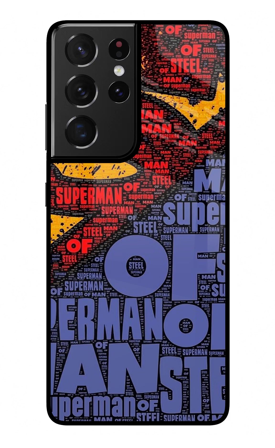 Superman Samsung S21 Ultra Back Cover - Superman Samsung S21 Ultra Glass Case Back Cover by Casekaro Superman Samsung S21 Ultra Glass Case Back Cover by Casekaro
