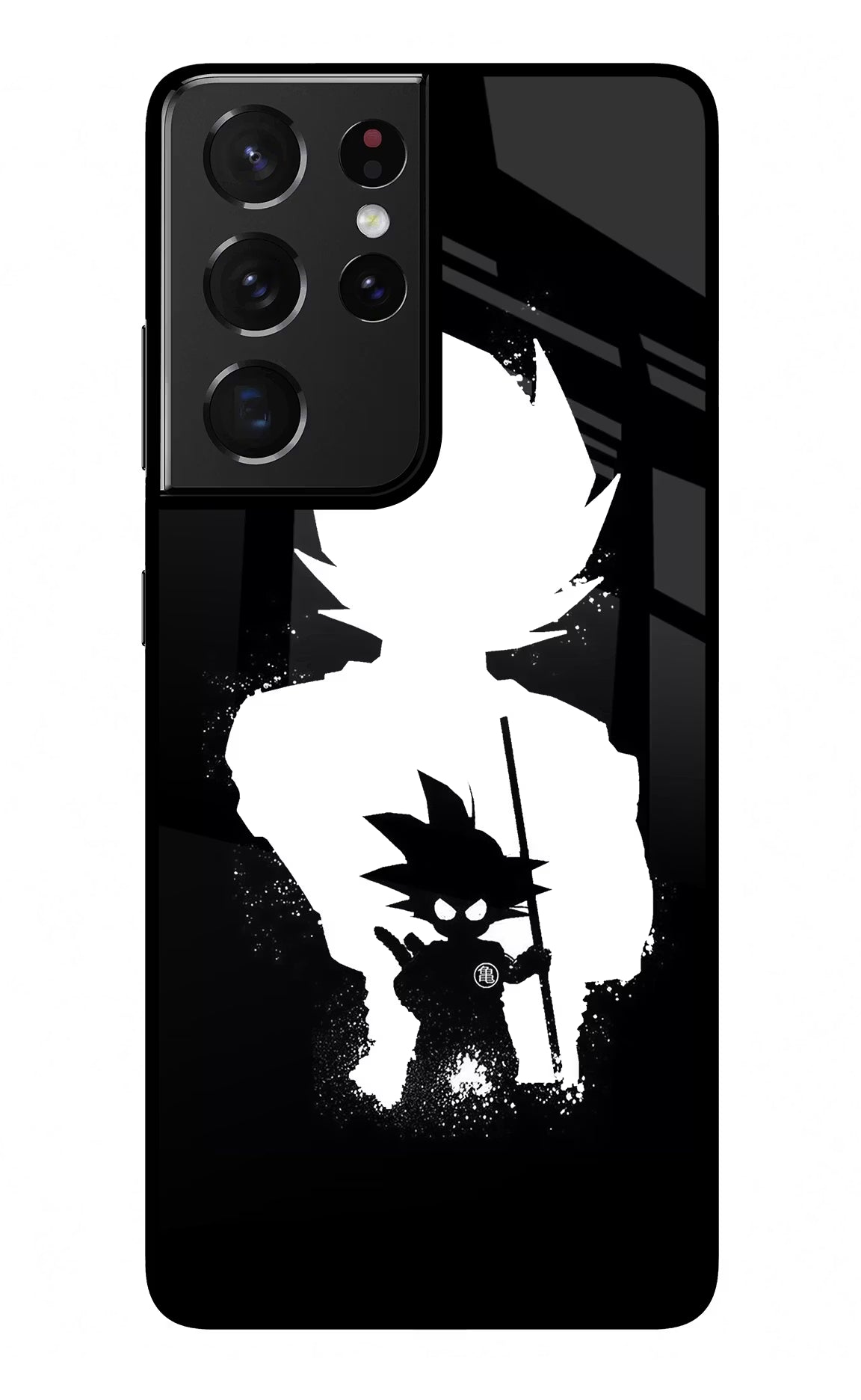 Goku Shadow Samsung S21 Ultra Back Cover - Goku Shadow Samsung S21 Ultra Glass Case Back Cover by Casekaro Goku Shadow Samsung S21 Ultra Glass Case Back Cover by Casekaro
