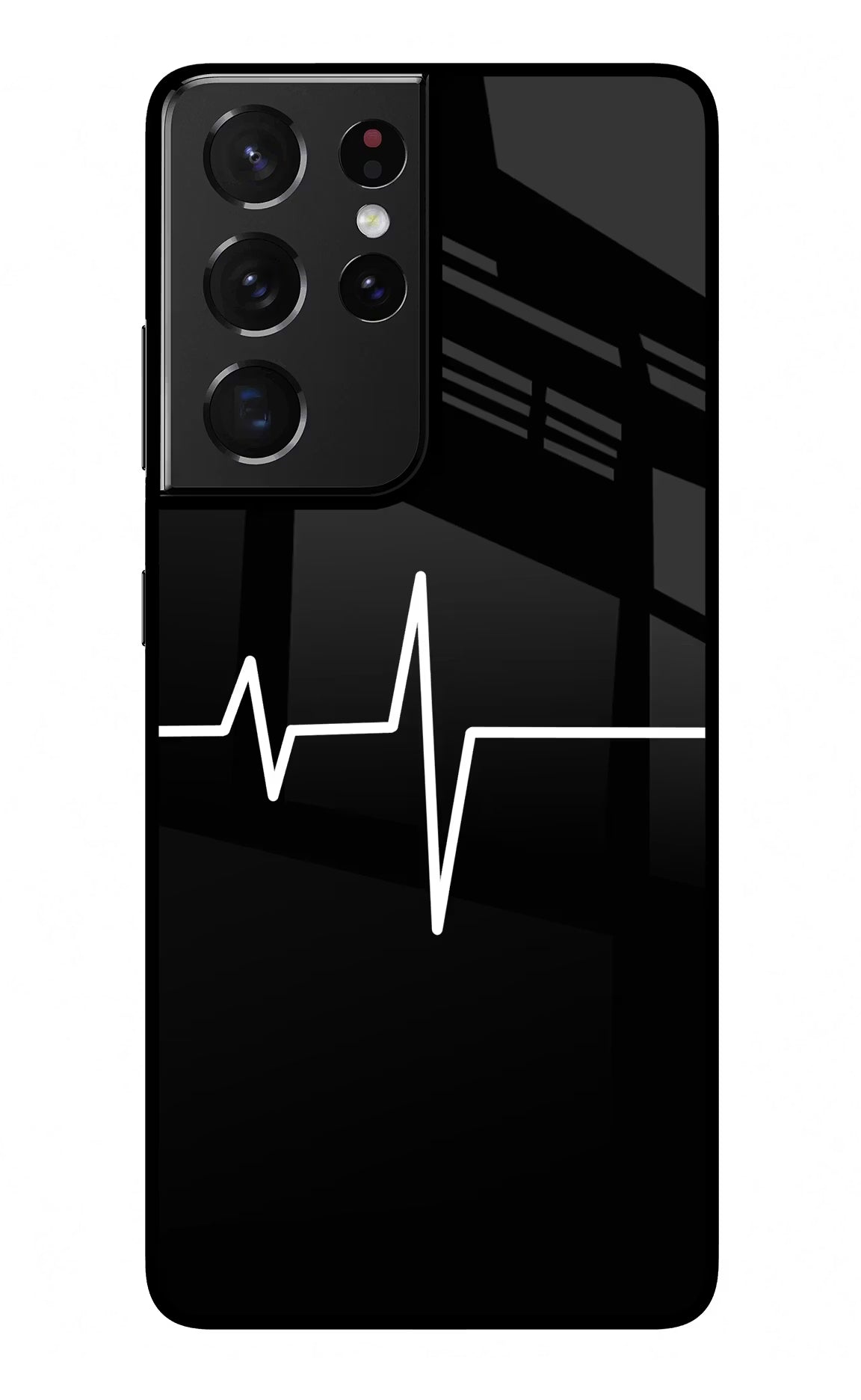 Heart Beats Samsung S21 Ultra Back Cover - Heart Beats Samsung S21 Ultra Glass Case Back Cover by Casekaro Heart Beats Samsung S21 Ultra Glass Case Back Cover by Casekaro