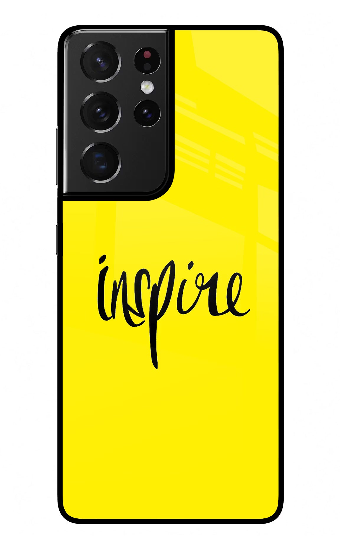 Inspire Samsung S21 Ultra Back Cover - Inspire Samsung S21 Ultra Glass Case Back Cover by Casekaro Inspire Samsung S21 Ultra Glass Case Back Cover by Casekaro