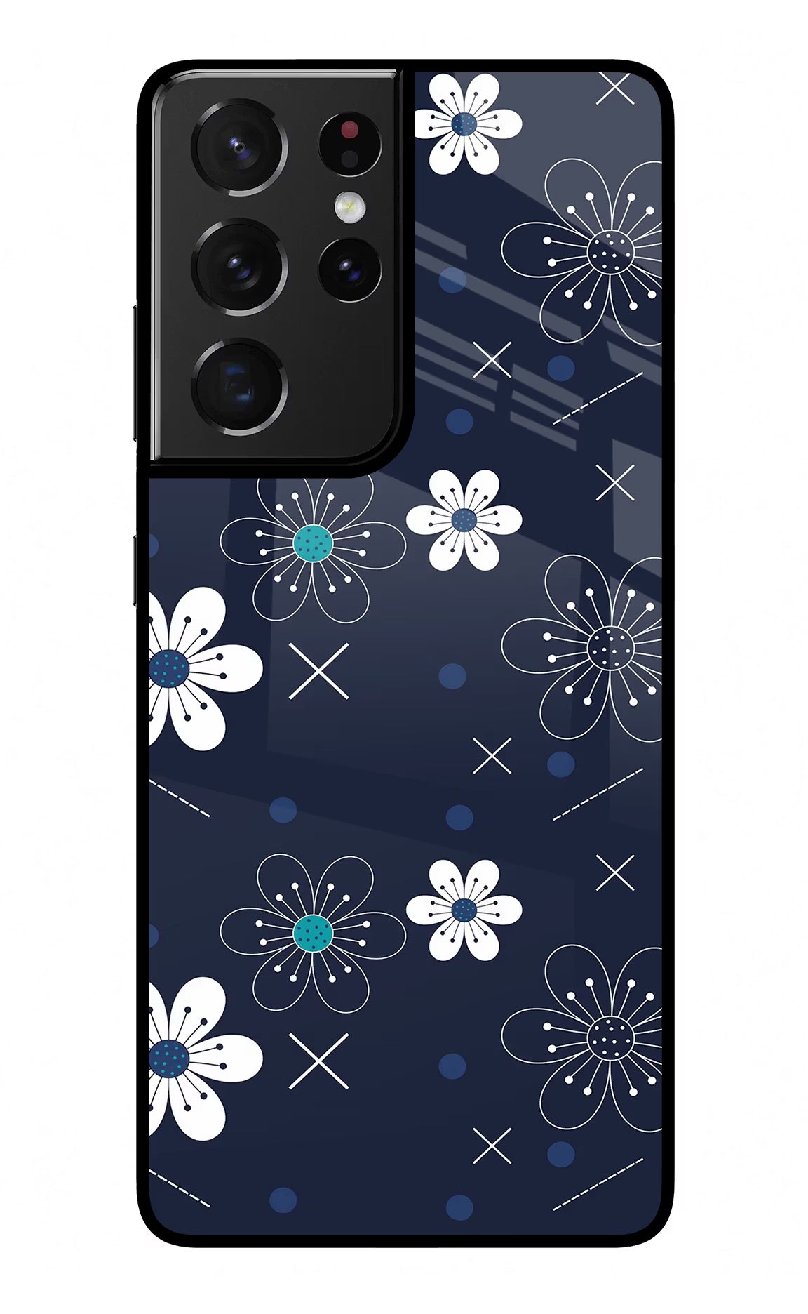 Flowers Samsung S21 Ultra Glass Case - Flowers Samsung S21 Ultra Glass Case Flowers Samsung S21 Ultra Glass Case
