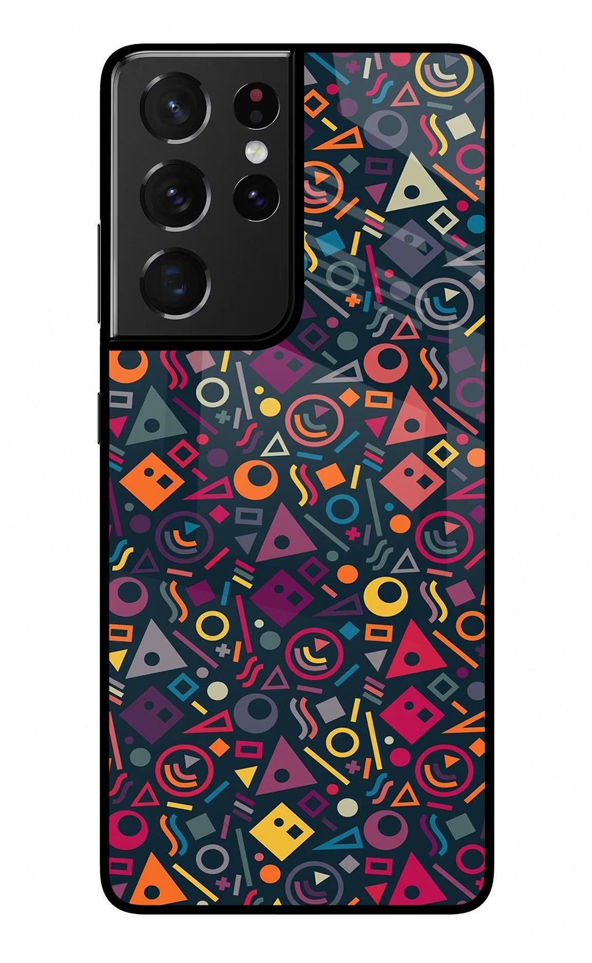 Geometric Abstract Samsung S21 Ultra Back Cover - Geometric Abstract Samsung S21 Ultra Glass Case Back Cover by Casekaro Geometric Abstract Samsung S21 Ultra Glass Case Back Cover by Casekaro