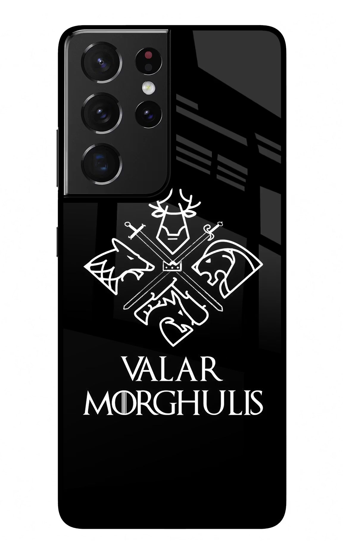 Valar Morghulis | Game Of Thrones Samsung S21 Ultra Back Cover - Valar Morghulis | Game Of Thrones Samsung S21 Ultra Glass Case Back Cover by Casekaro Valar Morghulis | Game Of Thrones Samsung S21 Ultra Glass Case Back Cover by Casekaro