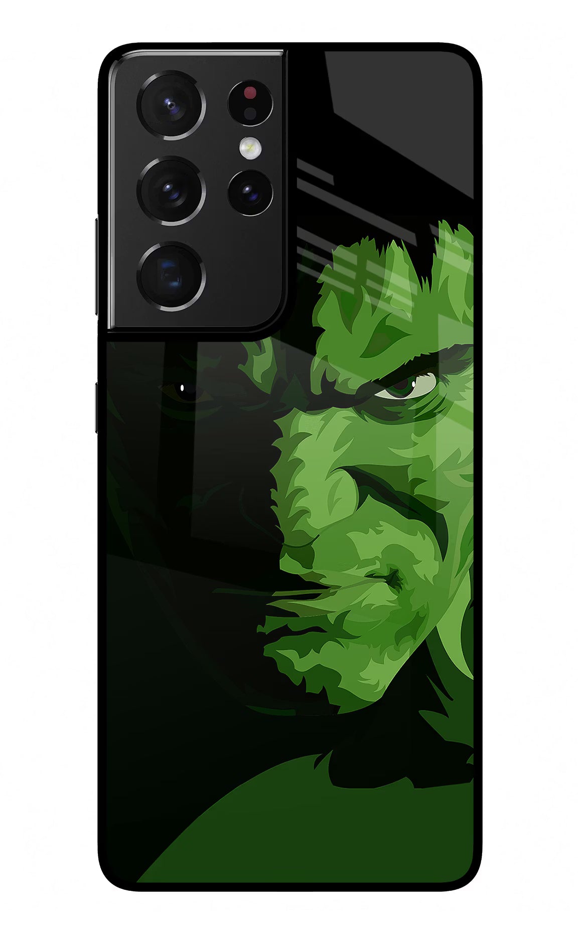 HULK Samsung S21 Ultra Back Cover - HULK Samsung S21 Ultra Glass Case Back Cover by Casekaro HULK Samsung S21 Ultra Glass Case Back Cover by Casekaro