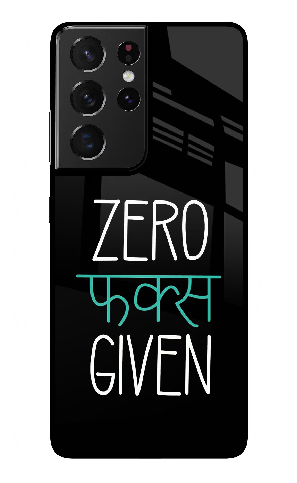Zero Fucks Given Samsung S21 Ultra Back Cover - Zero Fucks Given Samsung S21 Ultra Glass Case Back Cover by Casekaro Zero Fucks Given Samsung S21 Ultra Glass Case Back Cover by Casekaro