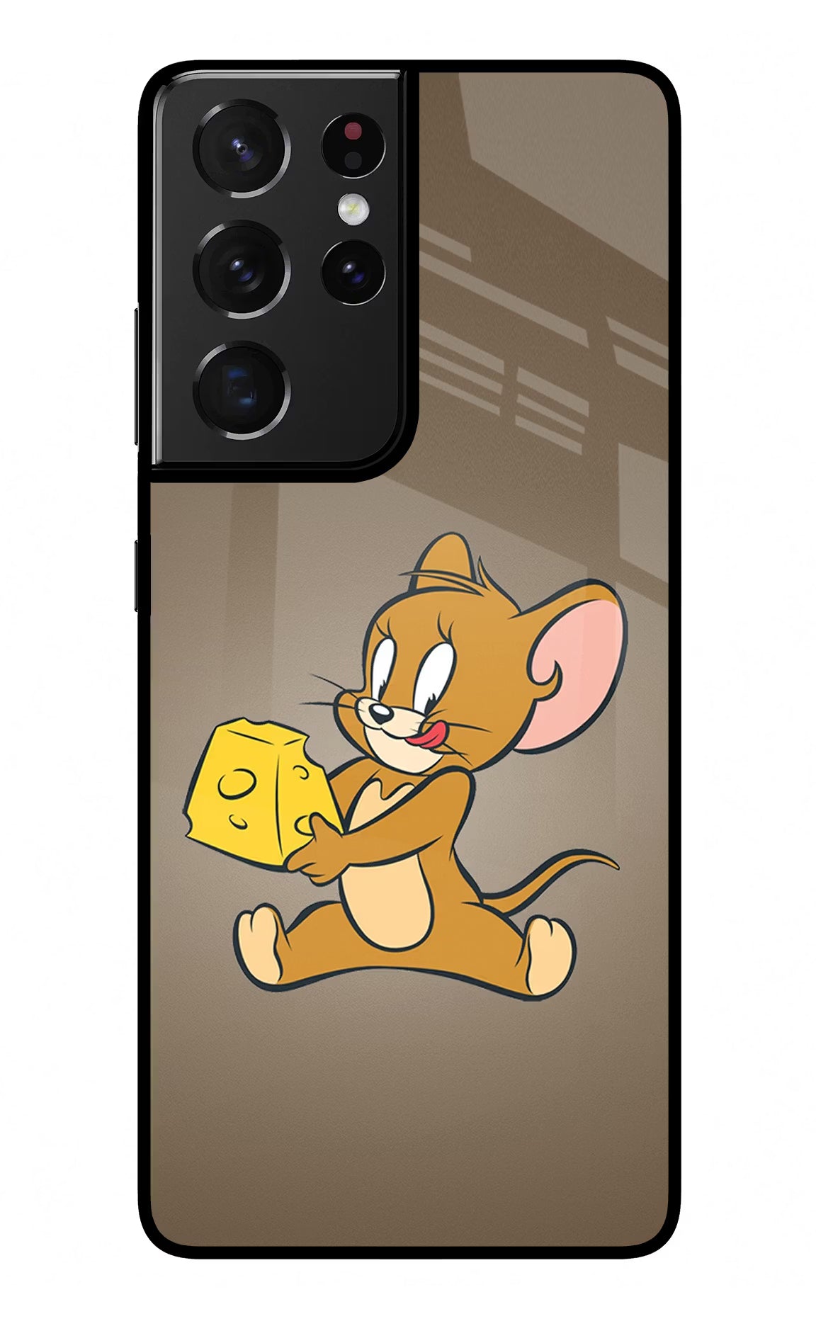 Jerry Samsung S21 Ultra Back Cover - Jerry Samsung S21 Ultra Glass Case Back Cover by Casekaro Jerry Samsung S21 Ultra Glass Case Back Cover by Casekaro