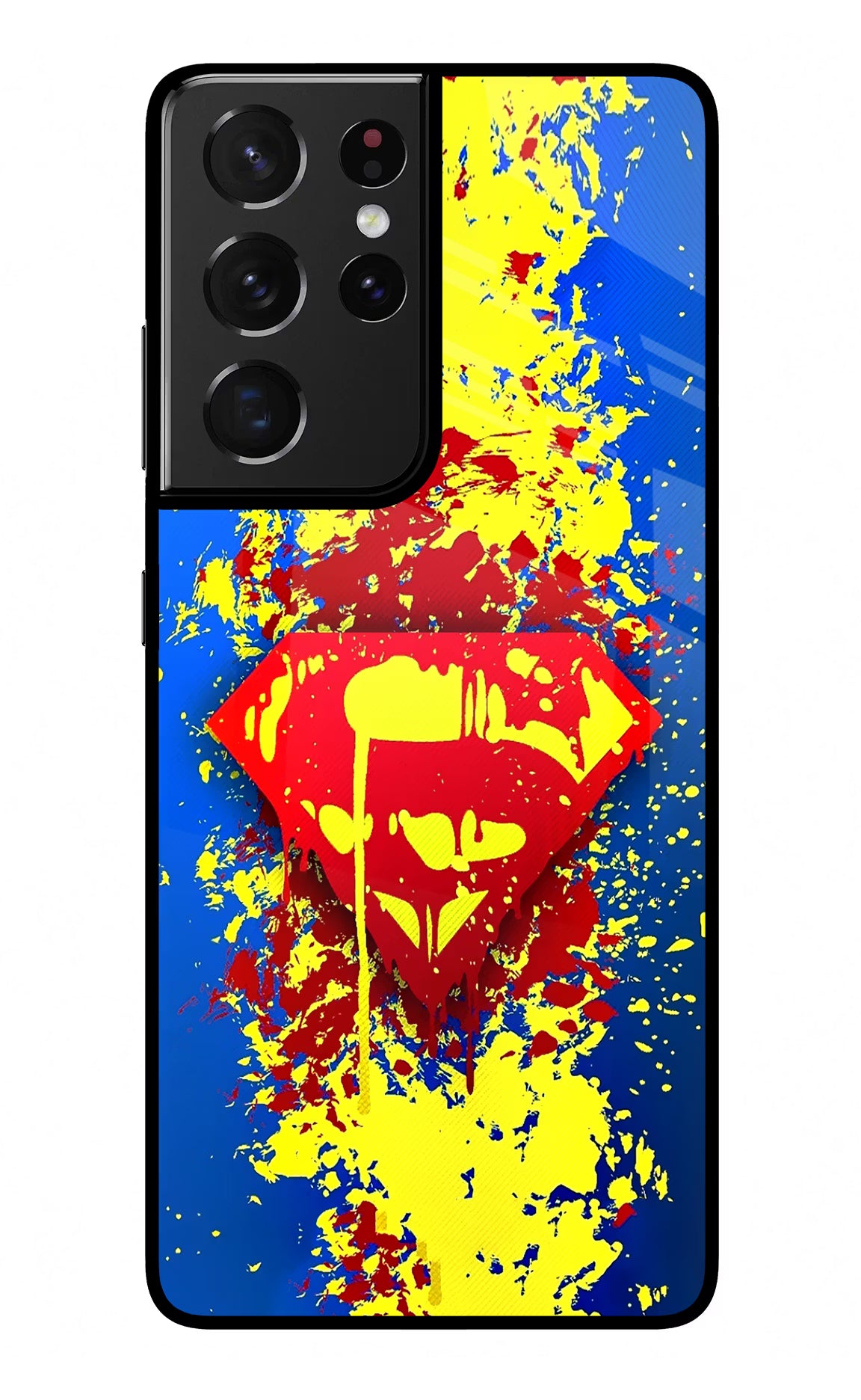 Superman logo Samsung S21 Ultra Back Cover - Superman logo Samsung S21 Ultra Glass Case Back Cover by Casekaro Superman logo Samsung S21 Ultra Glass Case Back Cover by Casekaro