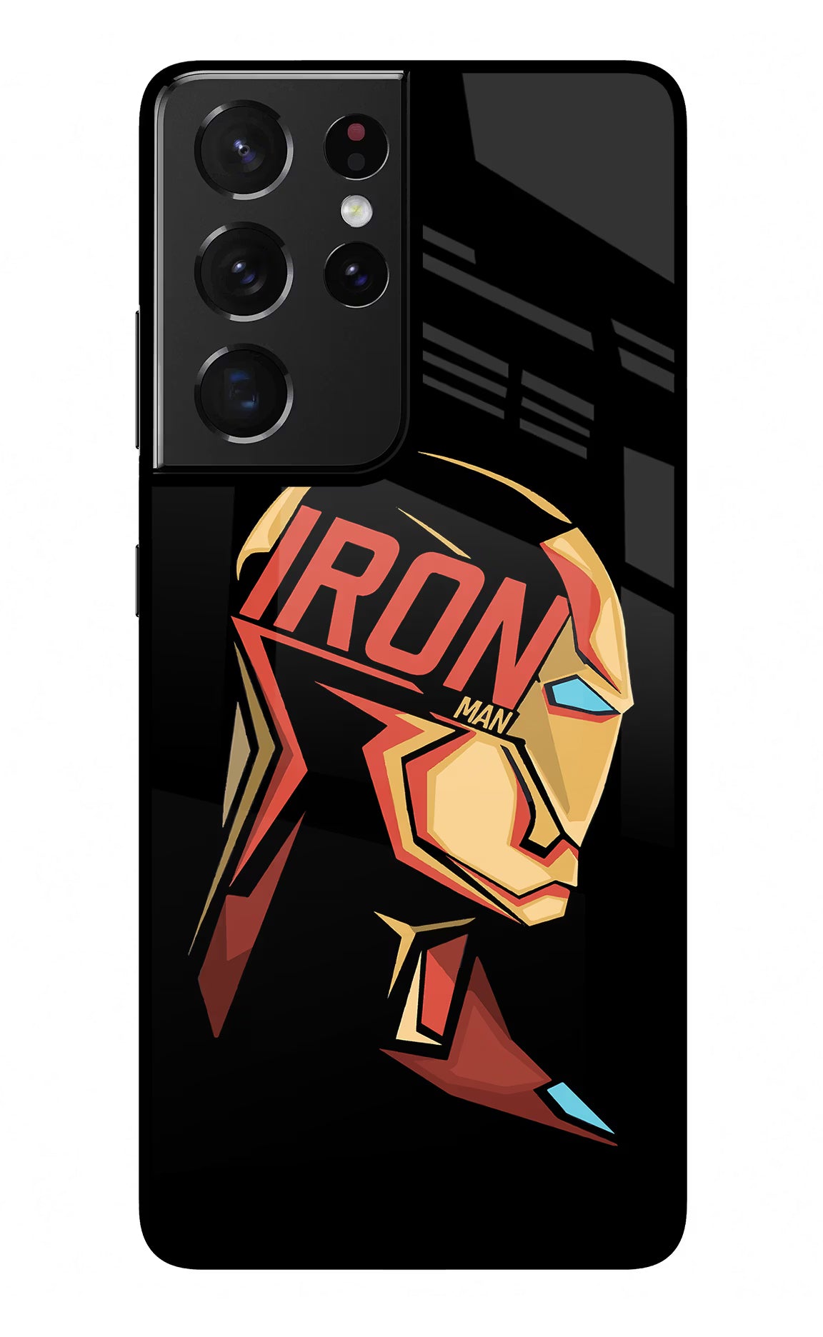 IronMan Samsung S21 Ultra Back Cover - IronMan Samsung S21 Ultra Glass Case Back Cover by Casekaro IronMan Samsung S21 Ultra Glass Case Back Cover by Casekaro