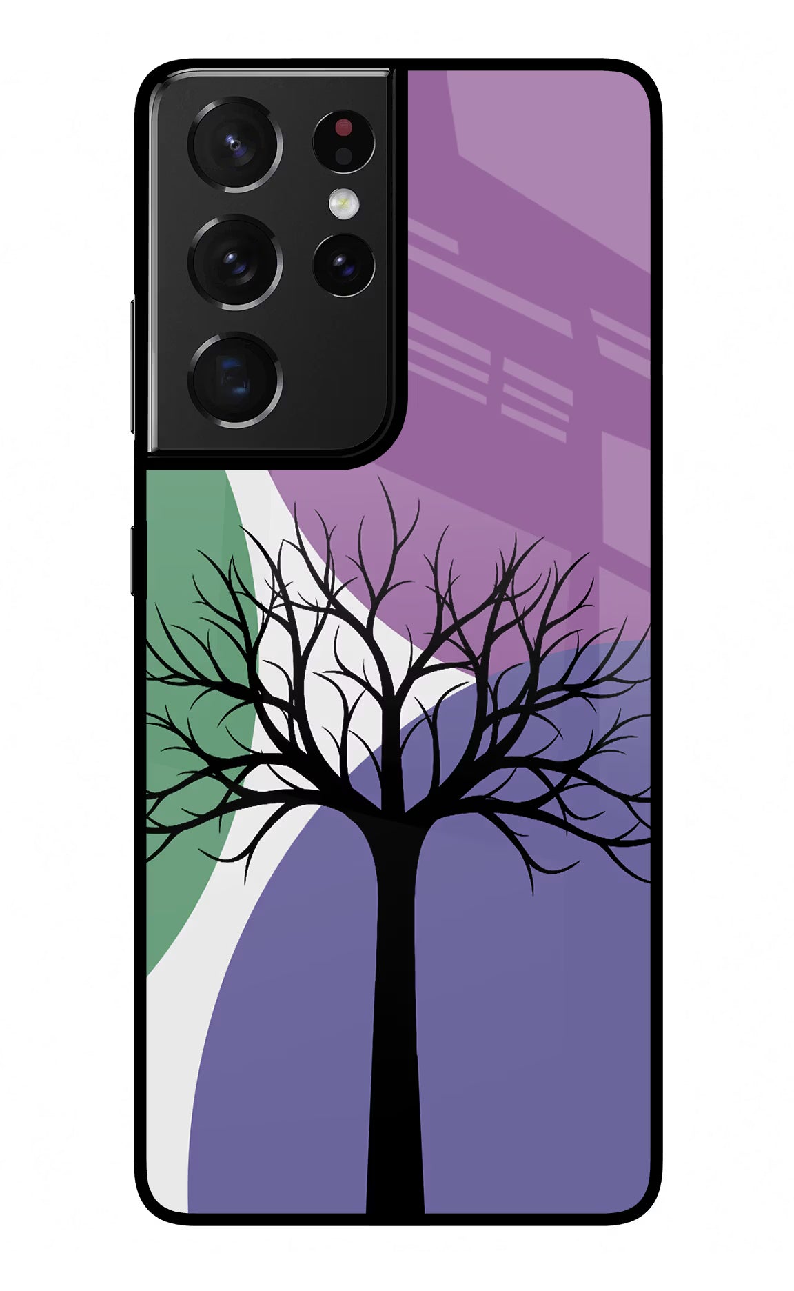Tree Art Samsung S21 Ultra Back Cover - Tree Art Samsung S21 Ultra Glass Case Back Cover by Casekaro Tree Art Samsung S21 Ultra Glass Case Back Cover by Casekaro