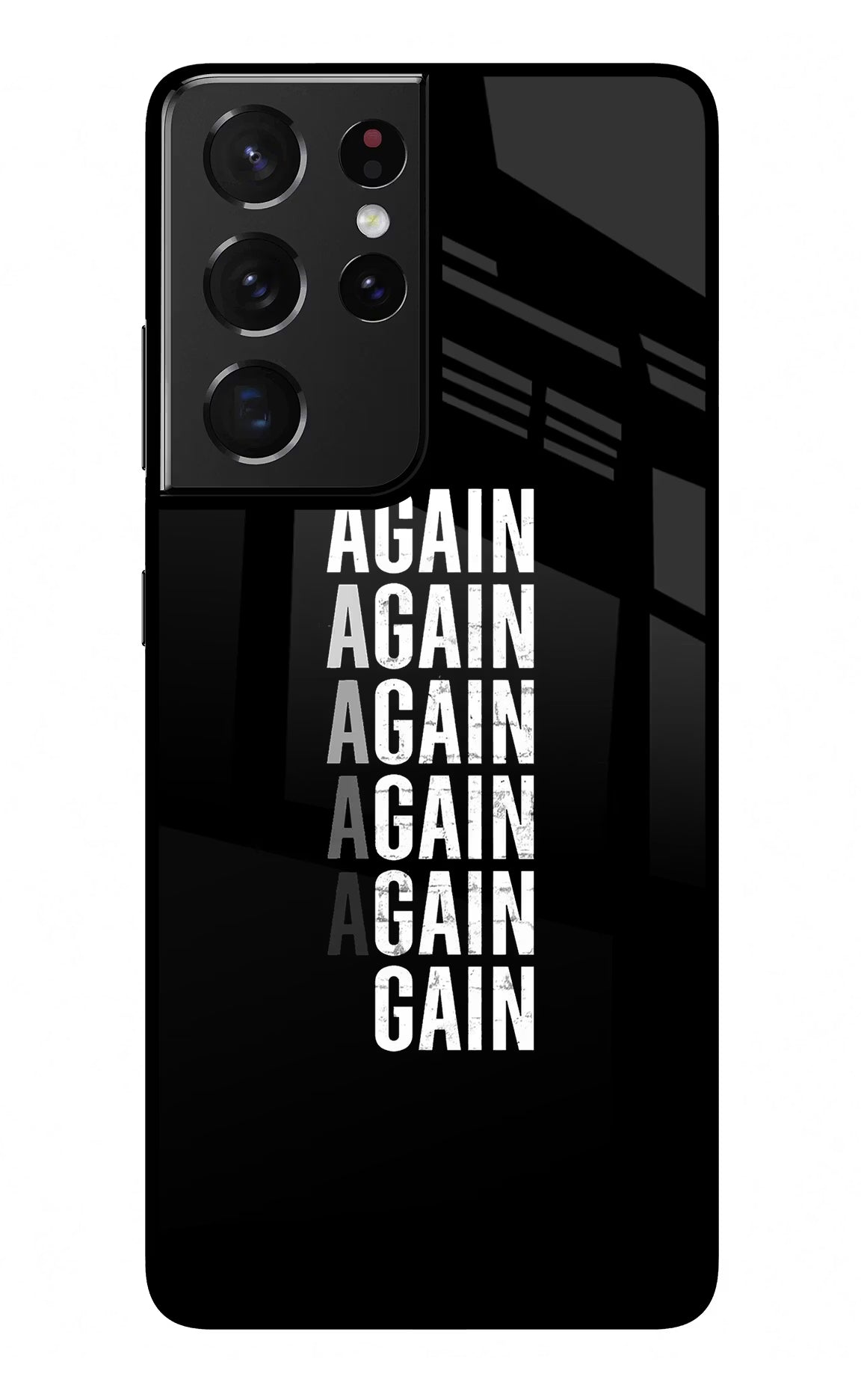 Again Again Gain Samsung S21 Ultra Back Cover - Again Again Gain Samsung S21 Ultra Glass Case Back Cover by Casekaro Again Again Gain Samsung S21 Ultra Glass Case Back Cover by Casekaro