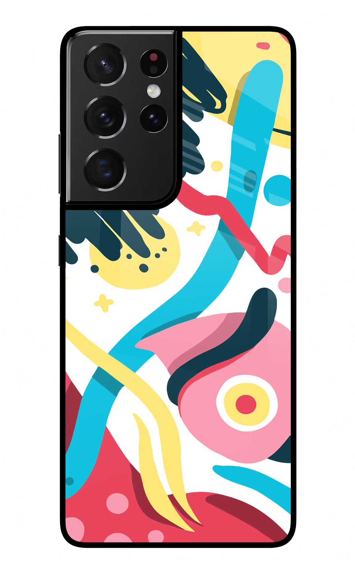 Trippy Samsung S21 Ultra Back Cover - Trippy Samsung S21 Ultra Glass Case Back Cover by Casekaro Trippy Samsung S21 Ultra Glass Case Back Cover by Casekaro