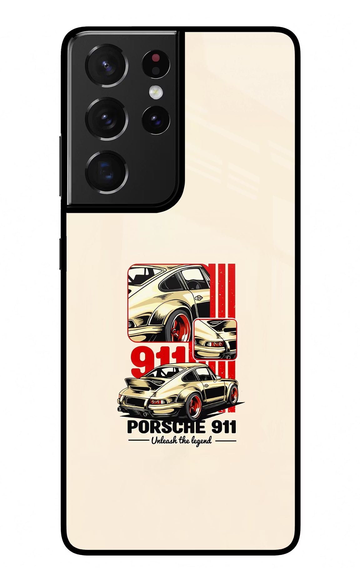 Classic Porsche 911 Samsung S21 Ultra Back Cover - Classic Porsche 911 Samsung S21 Ultra Glass Case Back Cover by Casekaro Classic Porsche 911 Samsung S21 Ultra Glass Case Back Cover by Casekaro