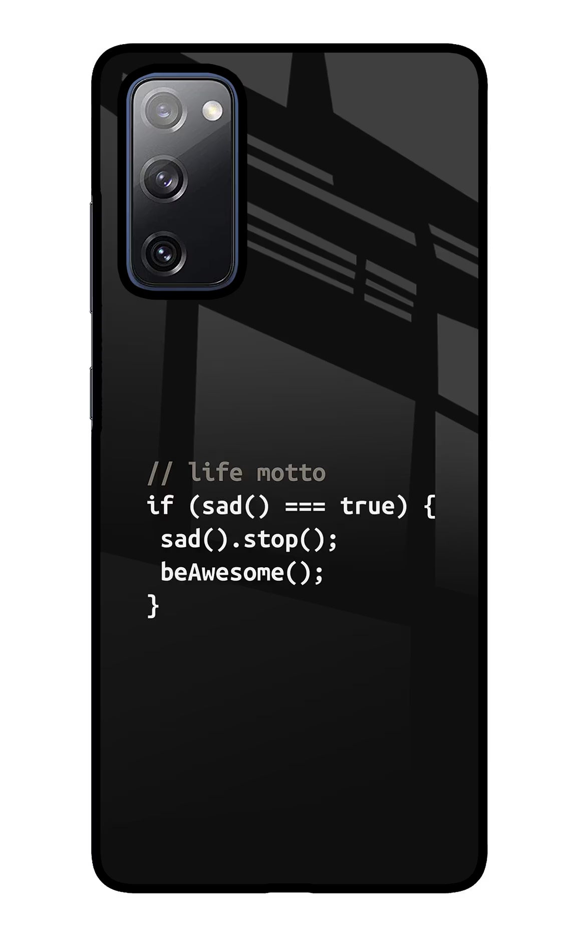 Life Motto Code Samsung S20 FE Glass Case - Life Motto Code Samsung S20 FE Glass Case Life Motto Code Samsung S20 FE Glass Case