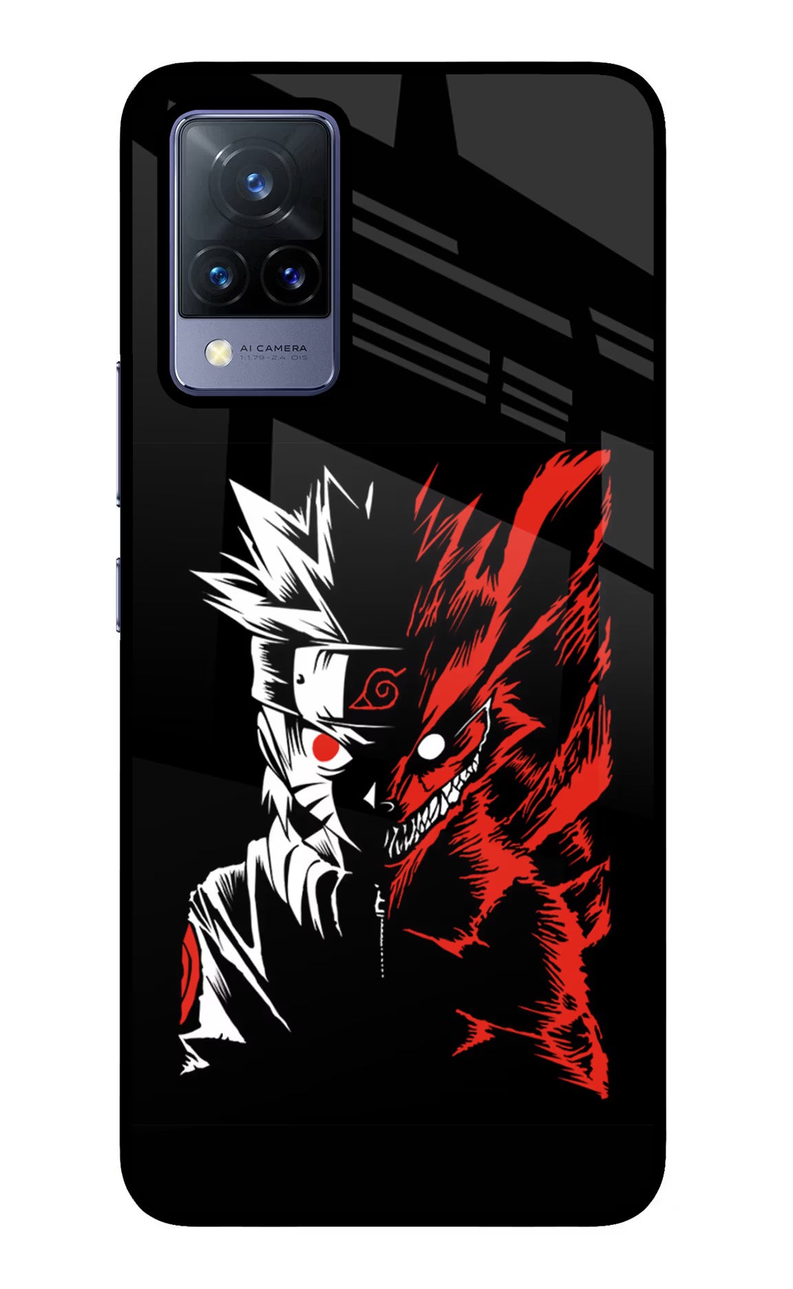 Naruto Two Face Vivo V21 Glass Case - Naruto Two Face Vivo V21 Glass Case Naruto Two Face Vivo V21 Glass Case