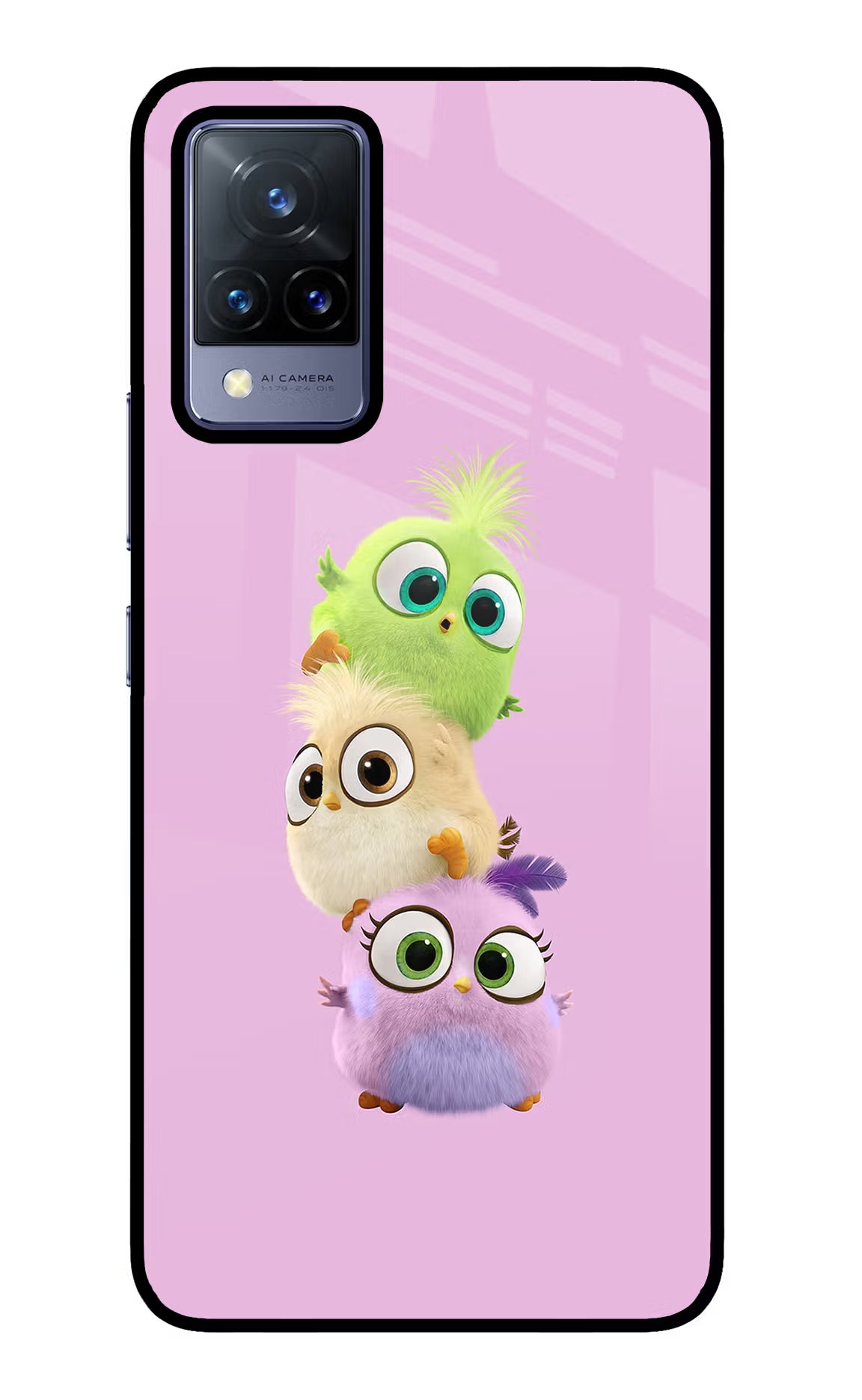 Cute Little Birds Vivo V21 Back Cover - Cute Little Birds Vivo V21 Glass Case Back Cover by Casekaro Cute Little Birds Vivo V21 Glass Case Back Cover by Casekaro