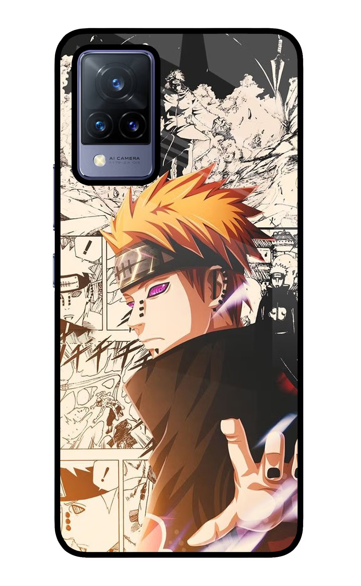 Pain Anime Vivo V21 Glass Case - Pain Anime Vivo V21 Glass Case Pain Anime Vivo V21 Glass Case