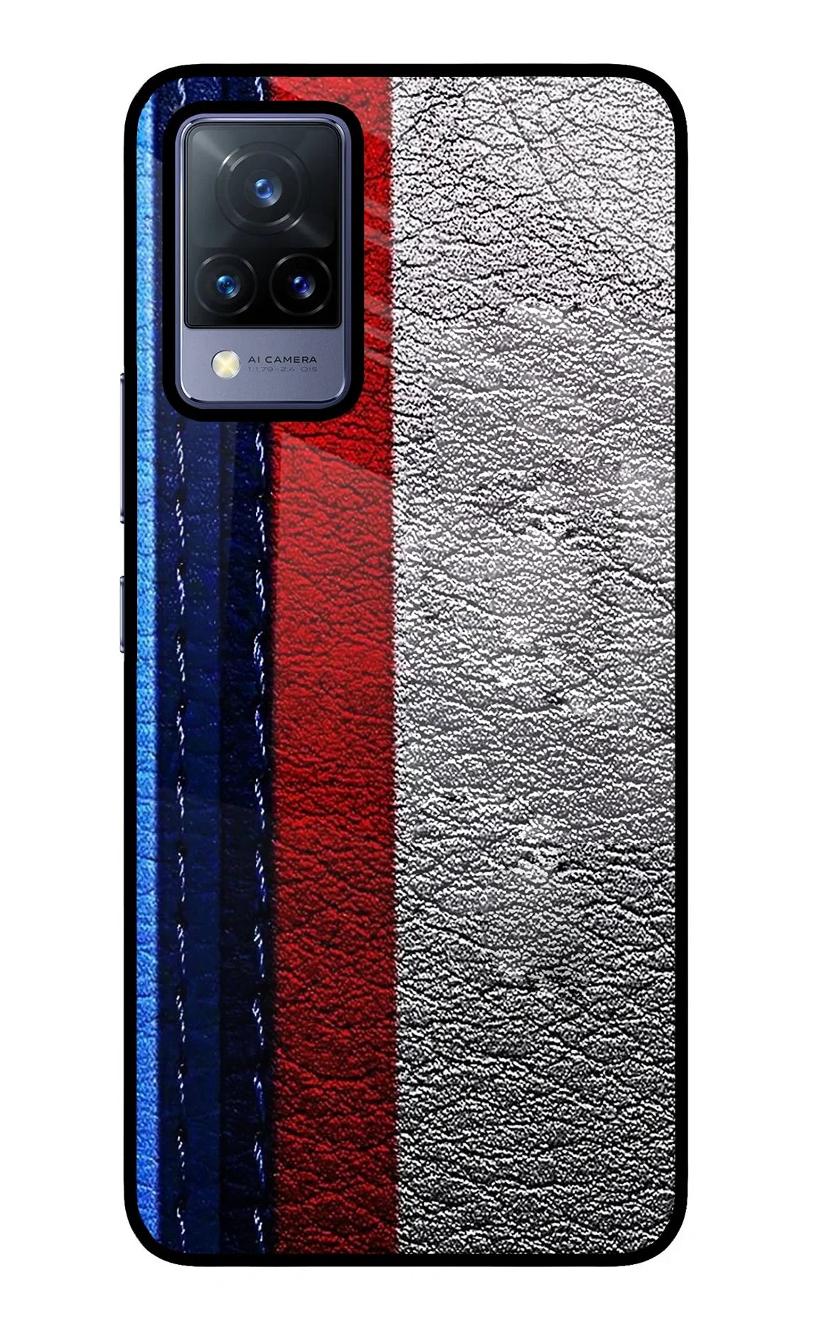 BMW Stripes Vivo V21 Glass Case - BMW Stripes Vivo V21 Glass Case BMW Stripes Vivo V21 Glass Case