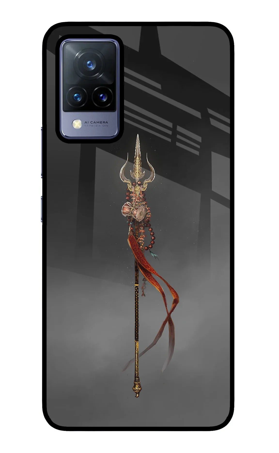Shiv Trishul Vivo V21 Glass Case - Shiv Trishul Vivo V21 Glass Case Shiv Trishul Vivo V21 Glass Case