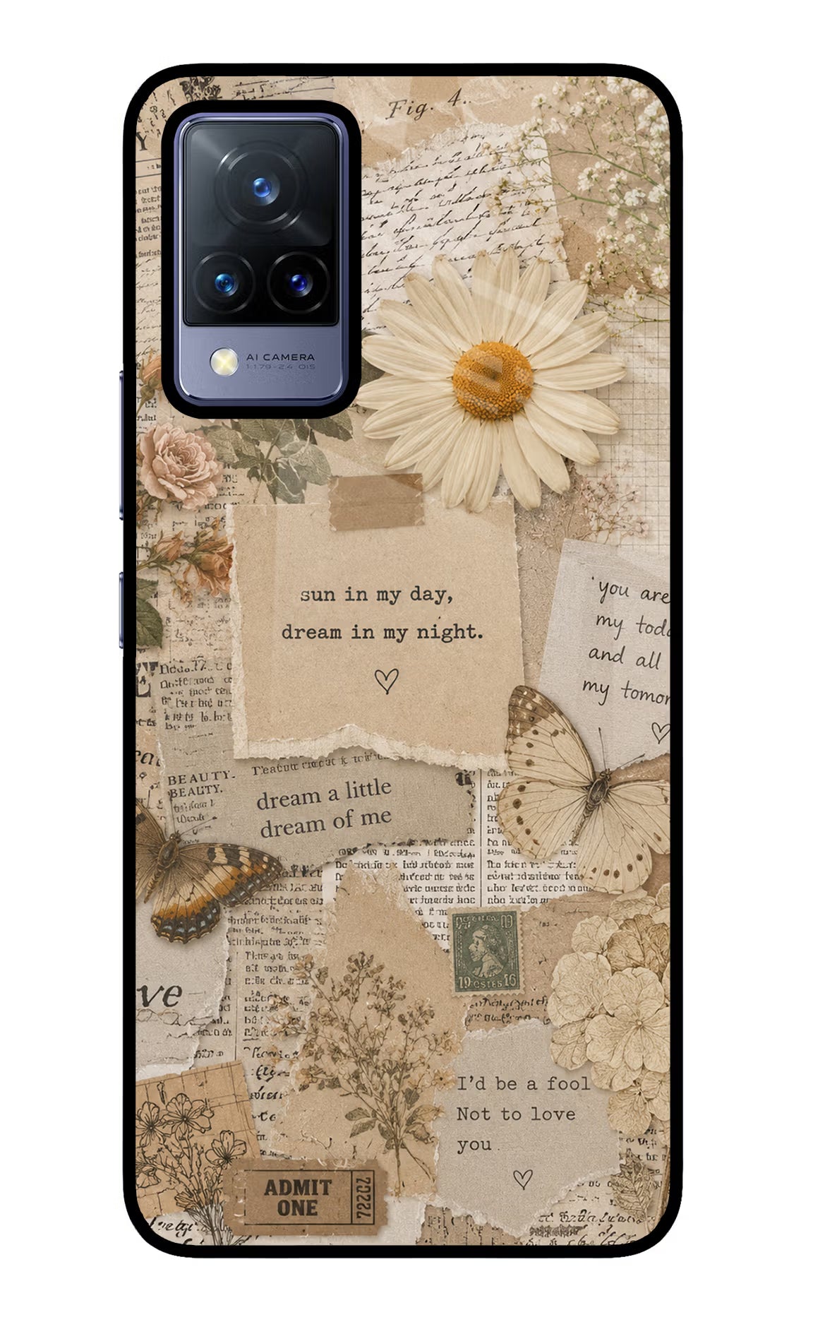 Vintage case Vivo V21 Glass Case - Vintage case Vivo V21 Glass Case Vintage case Vivo V21 Glass Case