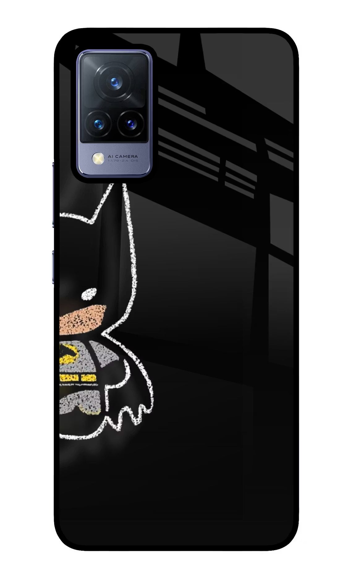 Bat Kitty Vivo V21 Glass Case - Bat Kitty Vivo V21 Glass Case Bat Kitty Vivo V21 Glass Case