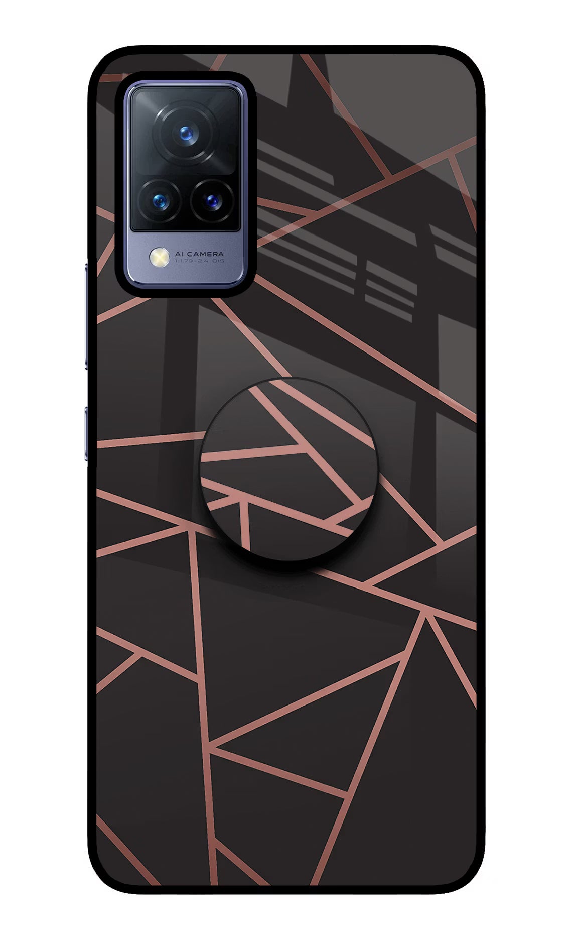 Geometric Pattern Vivo V21 Glass Case - Geometric Pattern Vivo V21 Glass Case Geometric Pattern Vivo V21 Glass Case