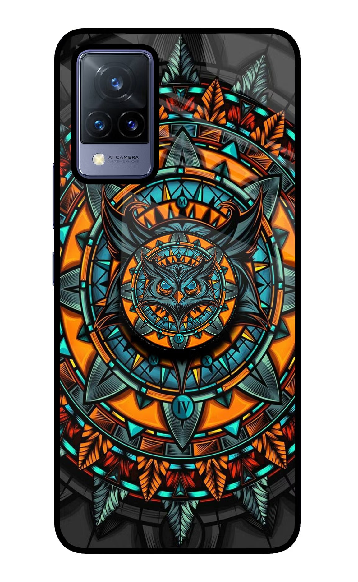 Angry Owl Vivo V21 Glass Case - Angry Owl Vivo V21 Glass Case Angry Owl Vivo V21 Glass Case