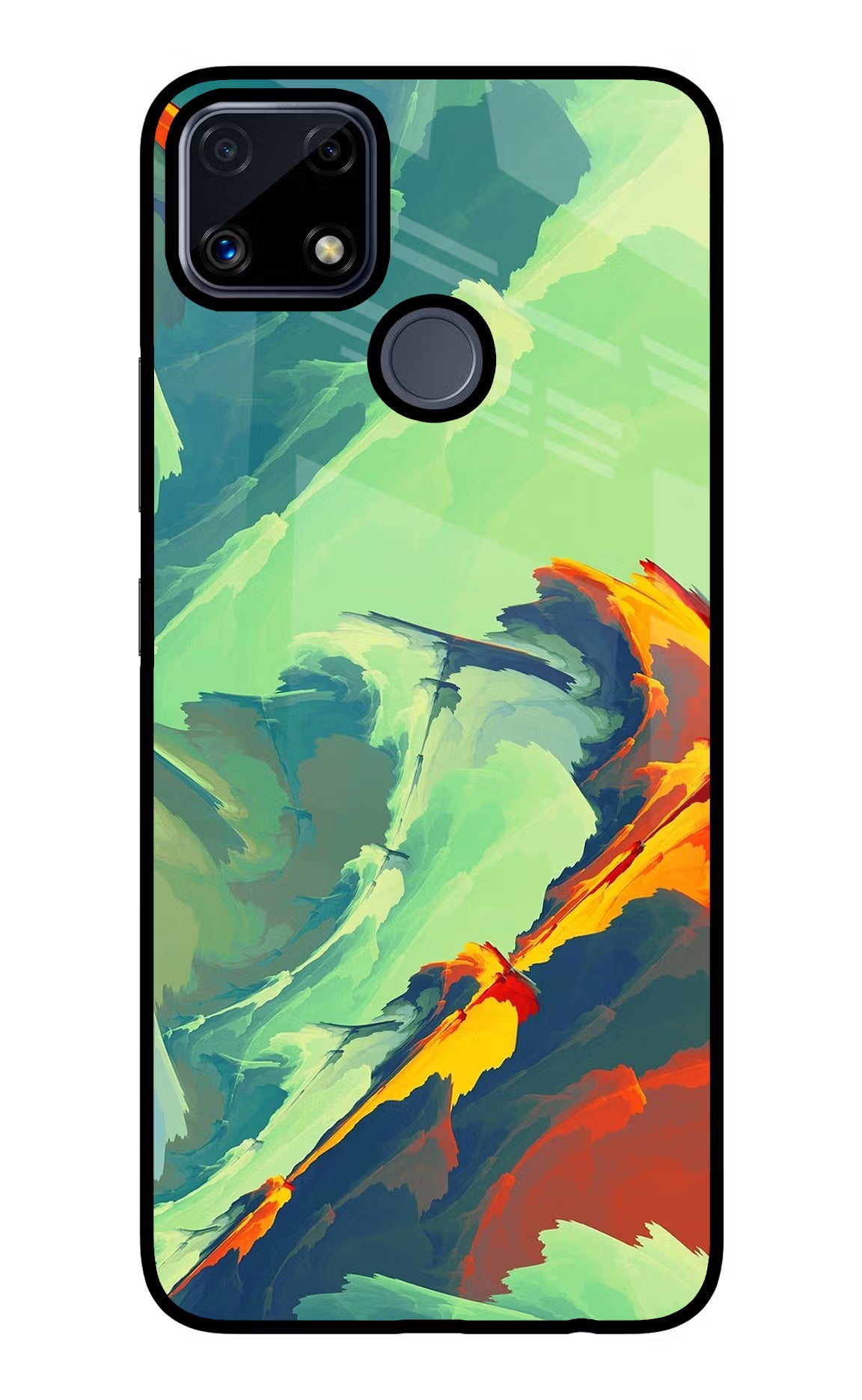 Paint Art Realme C25/C25s Glass Case - Paint Art Realme C25/C25s Glass Case Paint Art Realme C25/C25s Glass Case