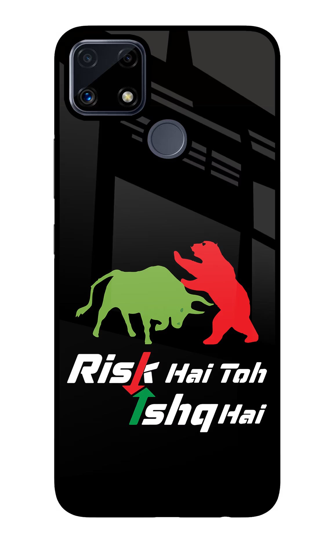 Risk Hai Toh Ishq Hai Realme C25/C25s Glass Case - Risk Hai Toh Ishq Hai Realme C25/C25s Glass Case Risk Hai Toh Ishq Hai Realme C25/C25s Glass Case