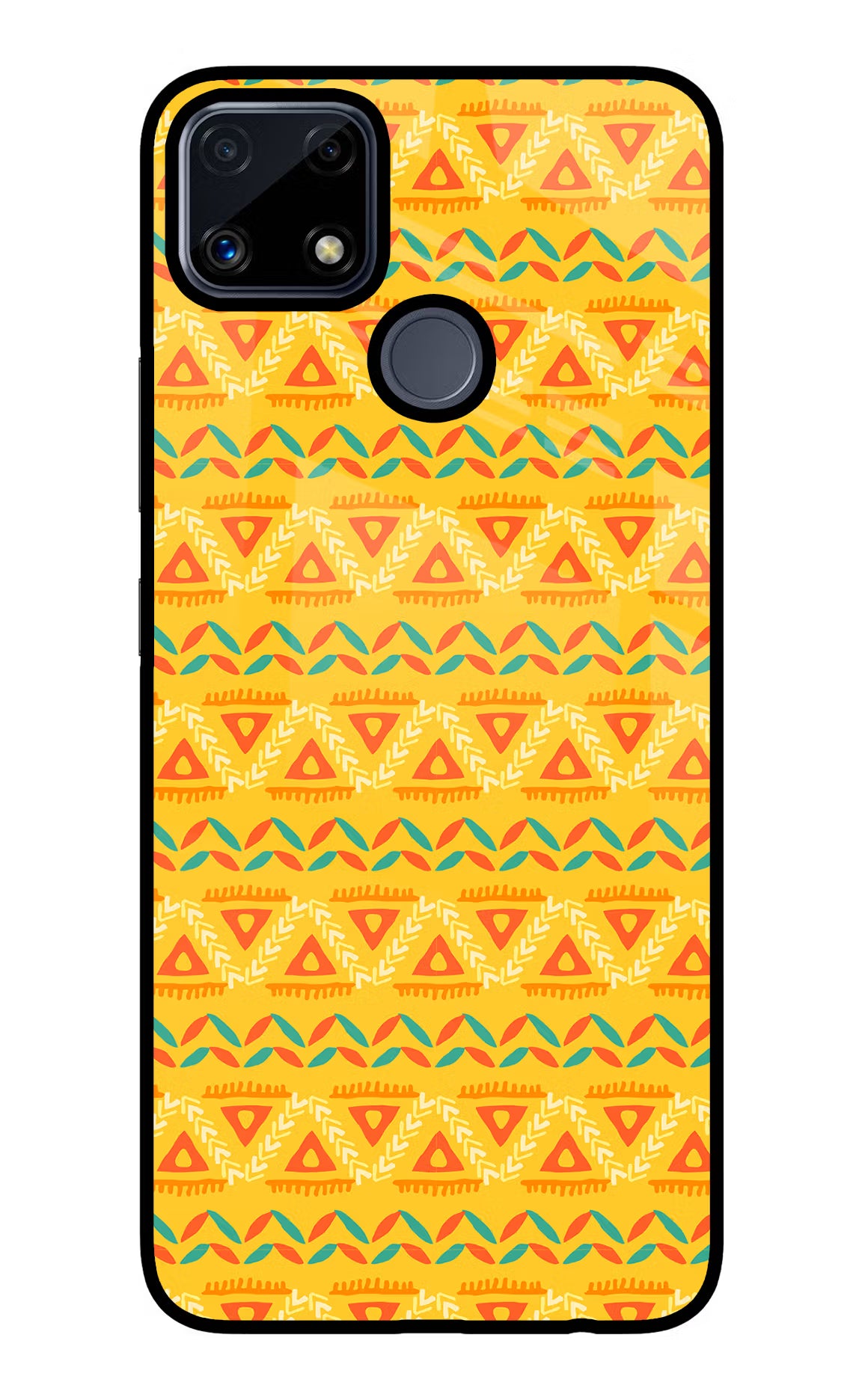 Tribal Pattern Realme C25/C25s Glass Case - Tribal Pattern Realme C25/C25s Glass Case Tribal Pattern Realme C25/C25s Glass Case