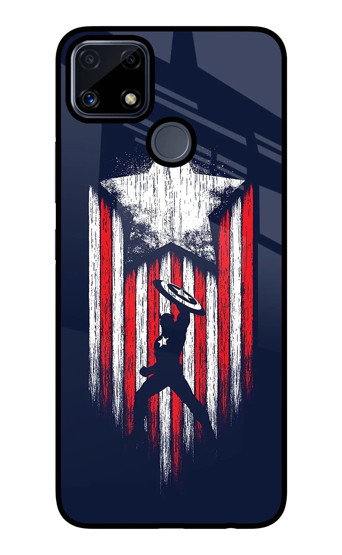 Captain America Marvel Art Realme C25/C25s Glass Case - Captain America Marvel Art Realme C25/C25s Glass Case Captain America Marvel Art Realme C25/C25s Glass Case