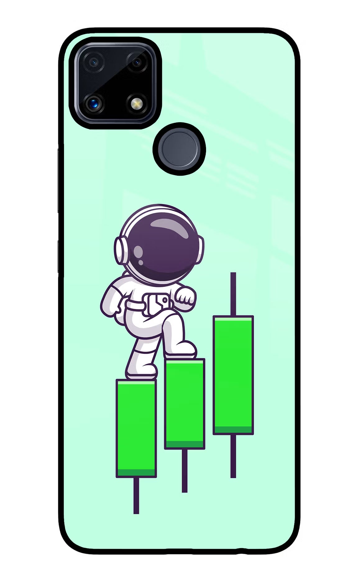 Astronaut Trader Realme C25/C25s Glass Case - Astronaut Trader Realme C25/C25s Glass Case Astronaut Trader Realme C25/C25s Glass Case