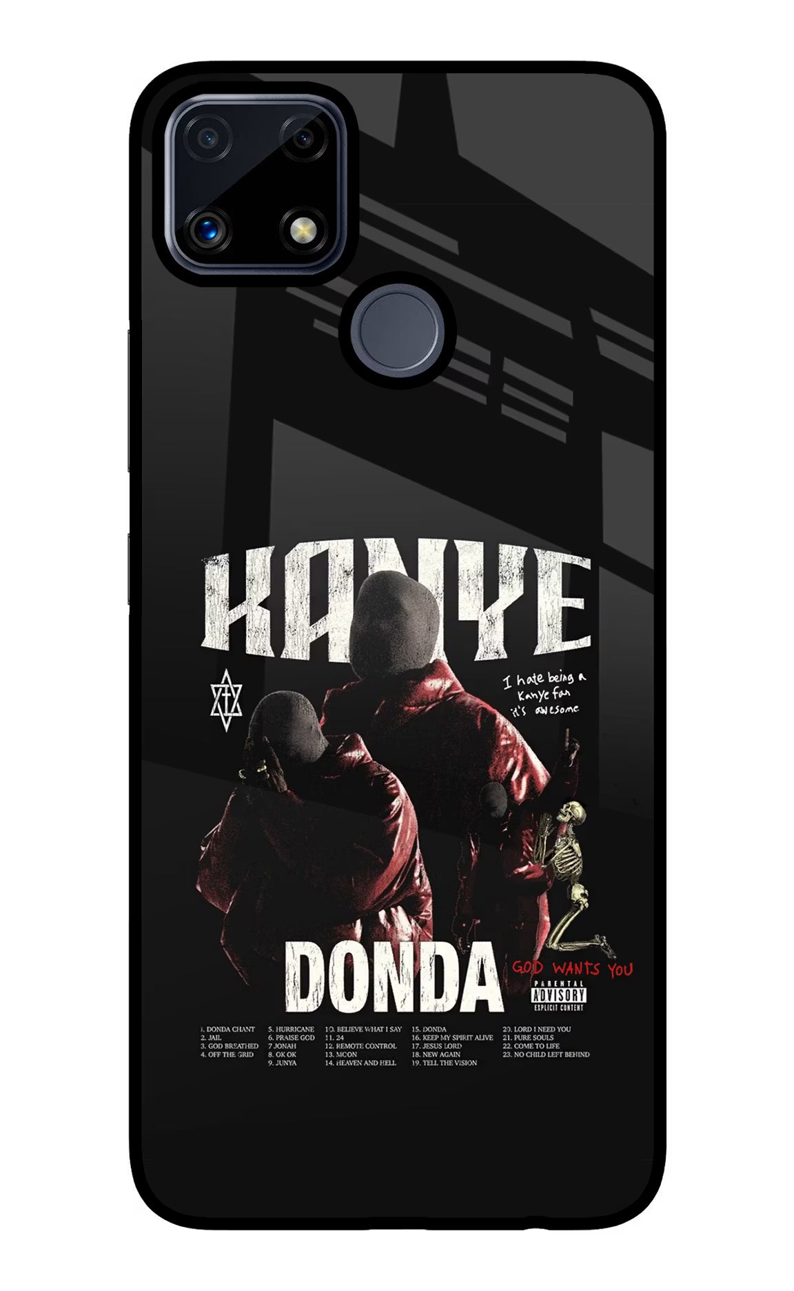 Donda Kanye West Realme C25/C25s Glass Case - Donda Kanye West Realme C25/C25s Glass Case Donda Kanye West Realme C25/C25s Glass Case