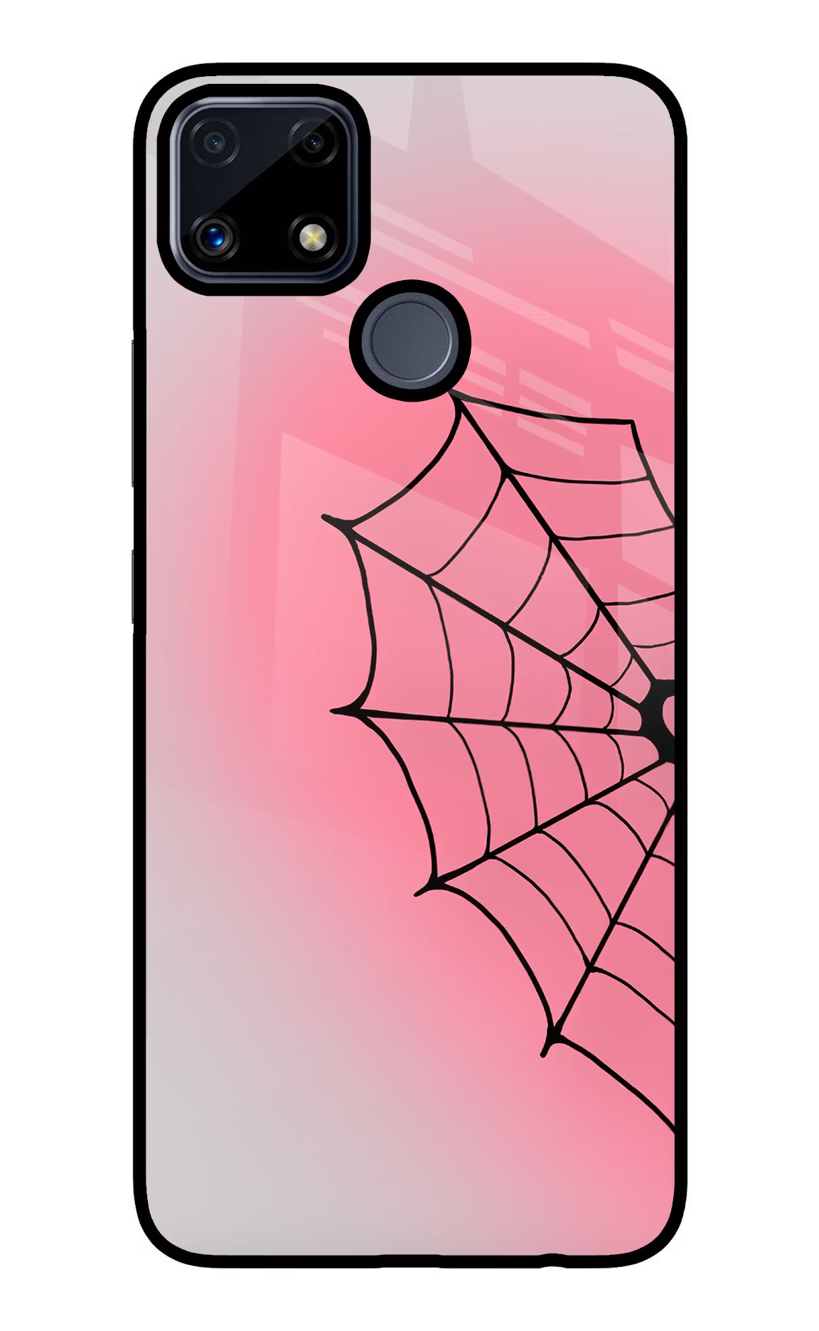 Pink Web Realme C25/C25s Glass Case - Pink Web Realme C25/C25s Glass Case Pink Web Realme C25/C25s Glass Case